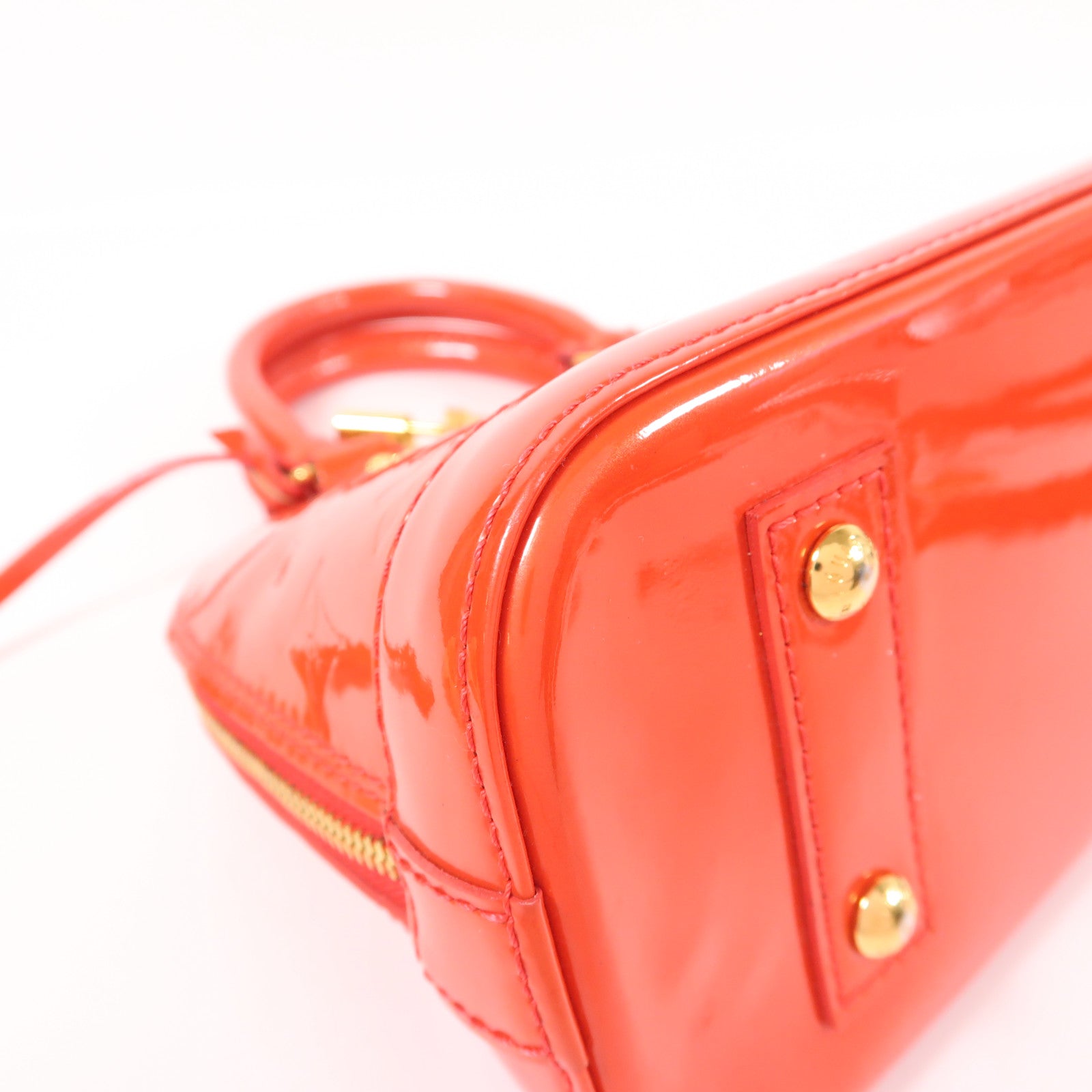 LOUIS VUITTON Monogram Vernis Alma BB金扣手挽肩背兩用袋