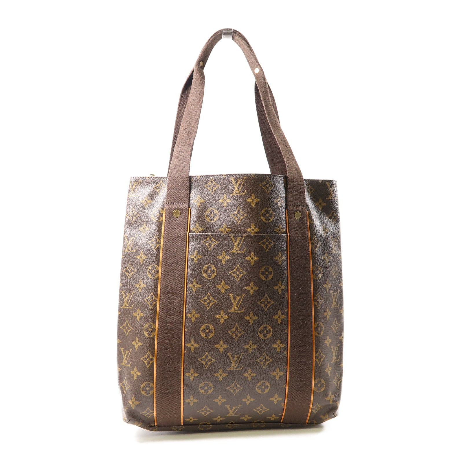 LOUIS VUITTON Monogram Cabas Beaubourg金扣肩背袋啡色