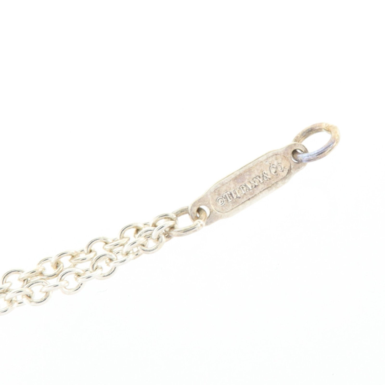 TIFFANY＆CO 925純銀/琺瑯Infinity Bracelet手鏈