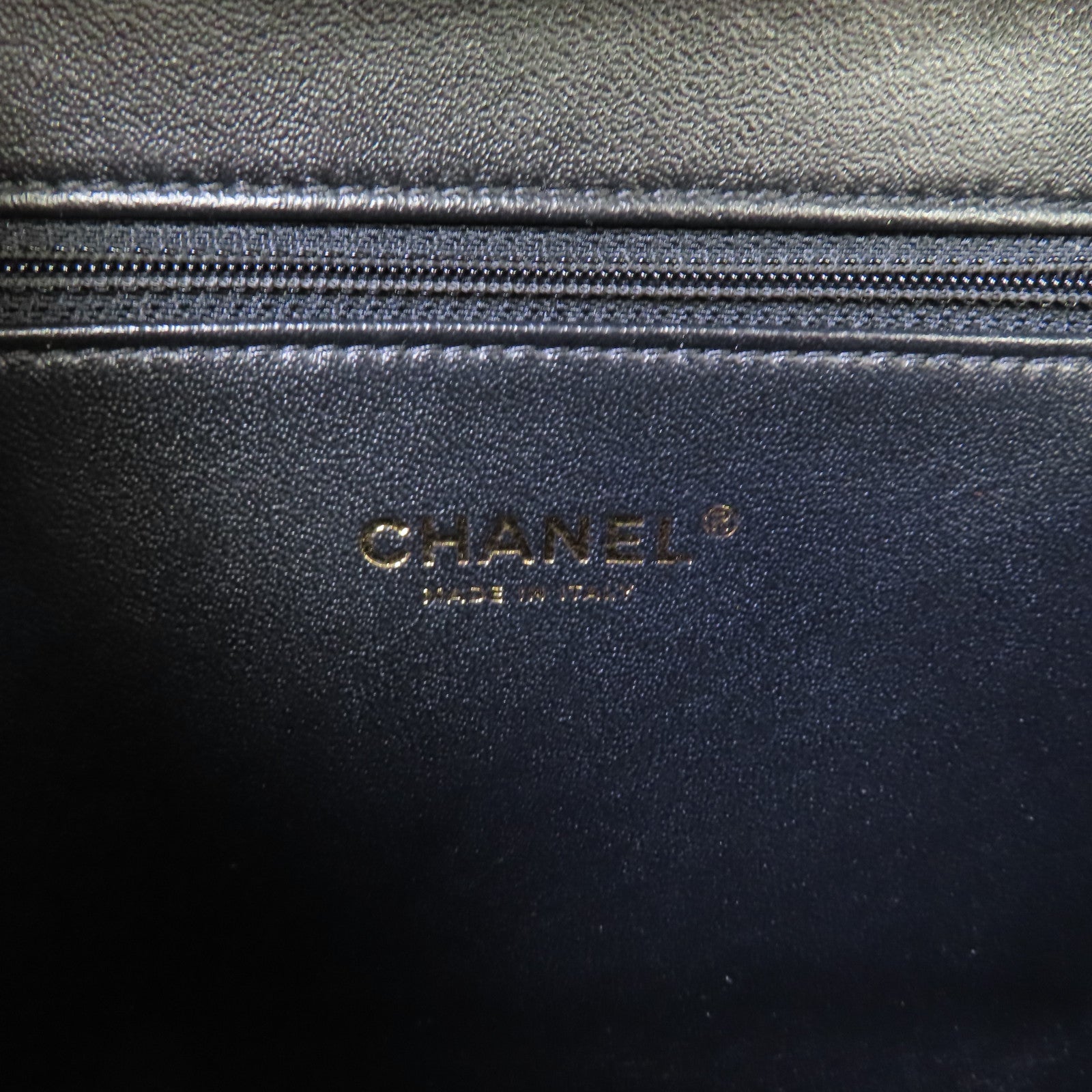 CHANEL 【激減優惠】菱格Caviar皮革Vanity Chain 2Way Shoulder Bag金扣鏈帶手挽肩背兩用袋寶藍色/黑色