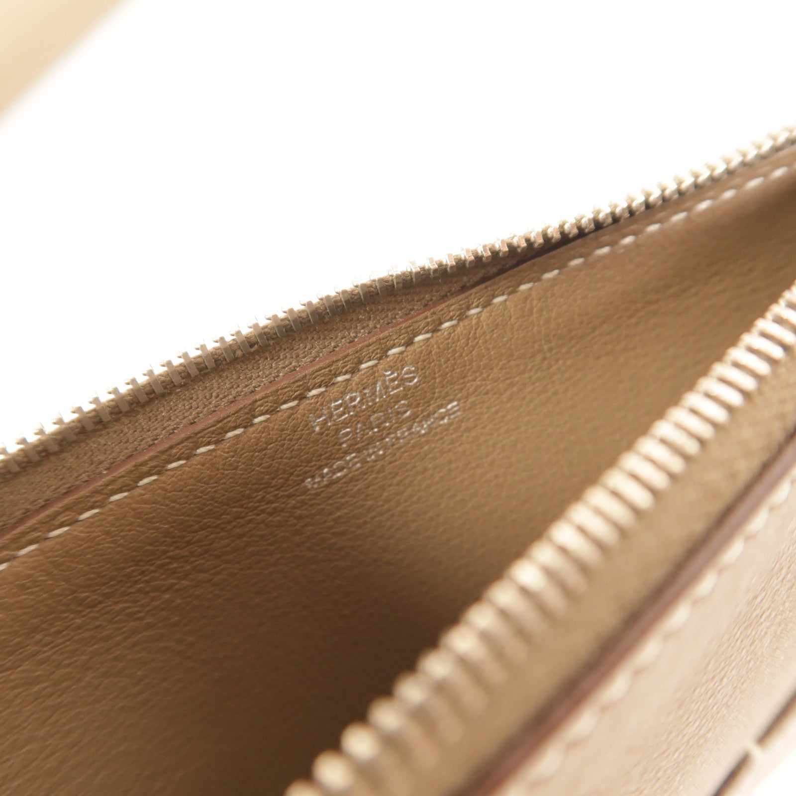 HERMES Swift皮革Dogon MM長錢包Etoupe