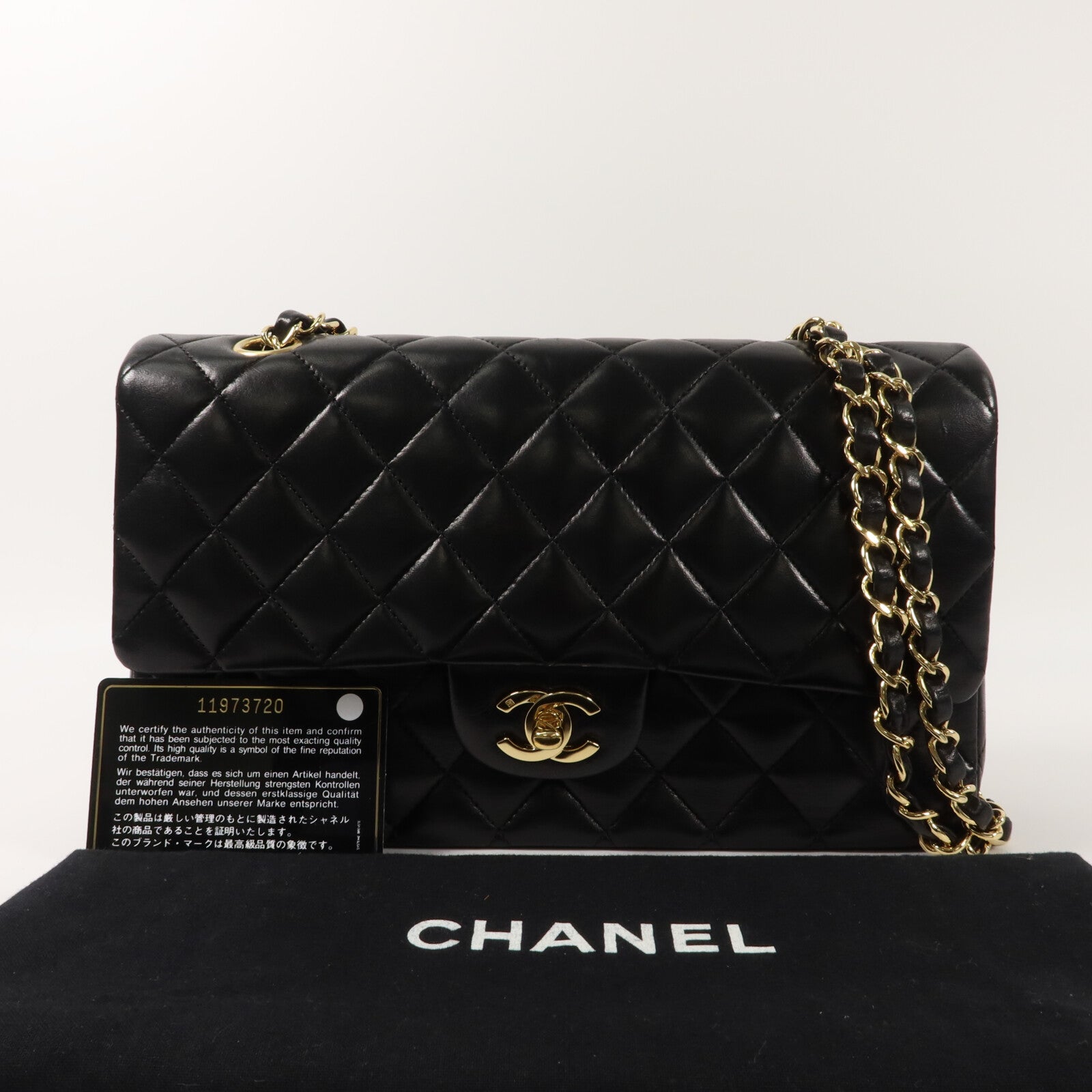 CHANEL 羊皮皮革Classic 25鏈帶肩背袋