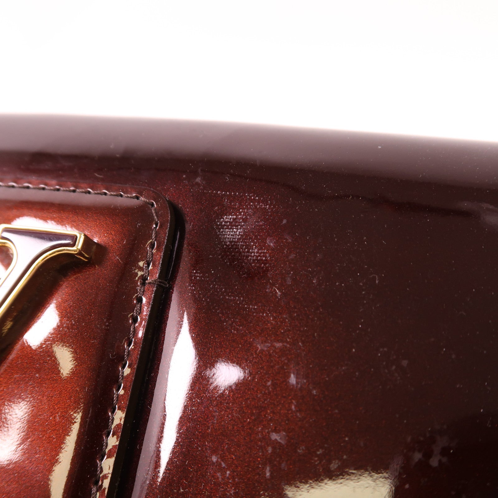 LOUIS VUITTON Vernis Pouchette Sobe金扣手拿包