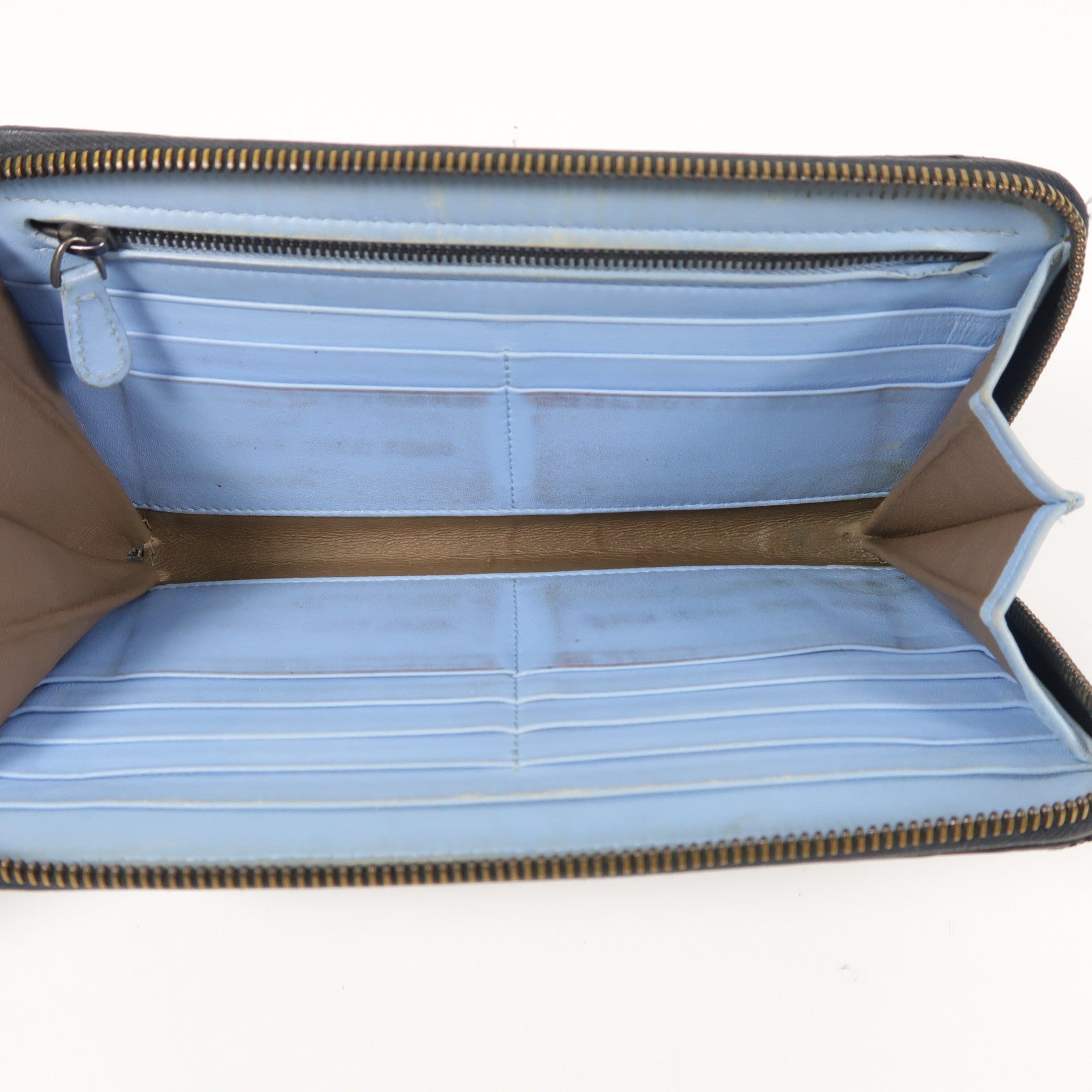 BOTTEGA VENETA 【激減優惠】牛皮皮革Zipper Long Wallet長錢包