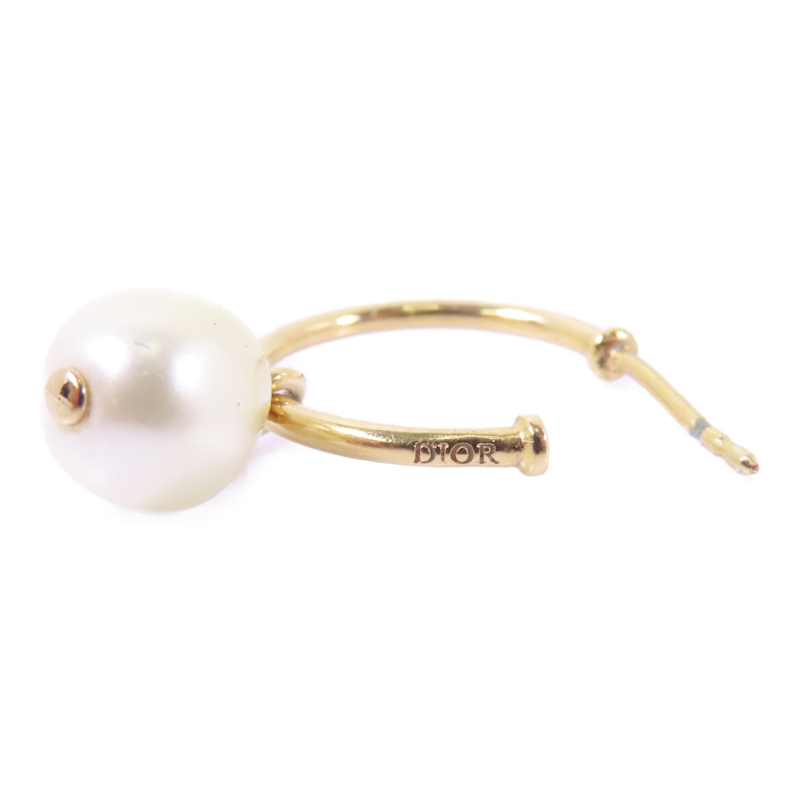 Dior 金屬Earrings耳環金色/白色