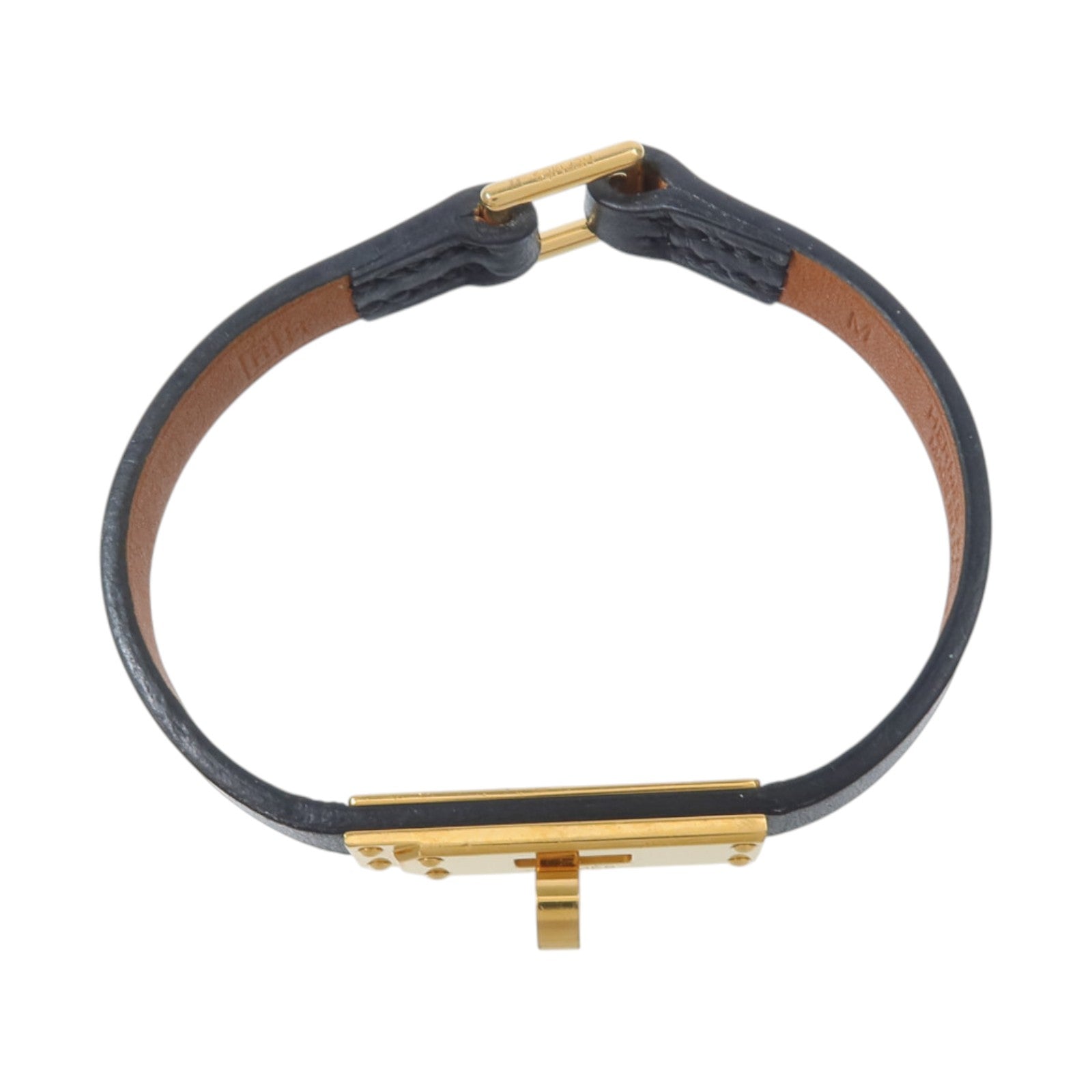 HERMES Chamonix皮革Micro Kelly Bracelet手鏈Noir