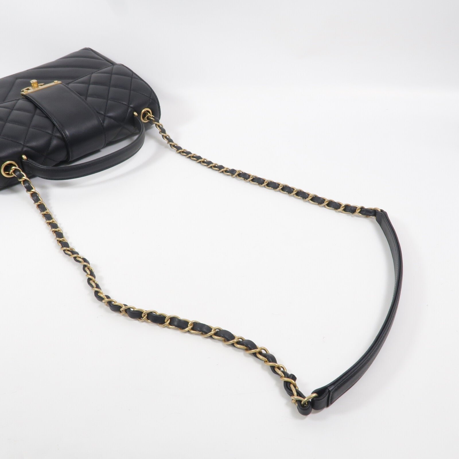 CHANEL 羊皮皮革In The City Top Handle Flap Bag手挽肩背兩用袋