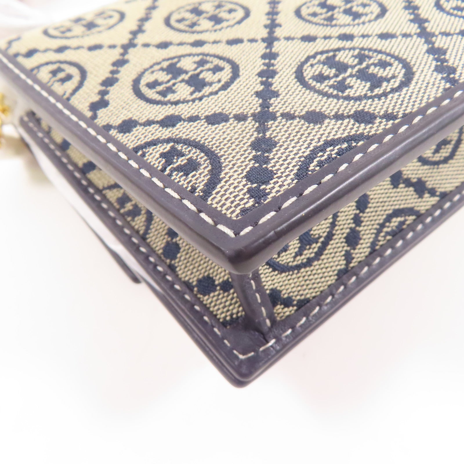 Tory Burch 帆布Shoulder Bag金扣肩背袋灰色