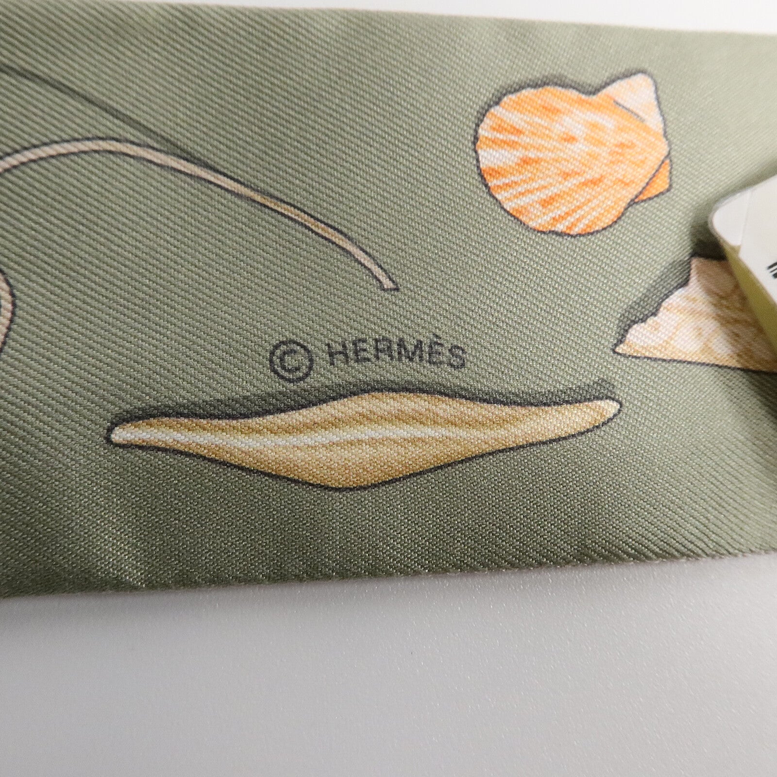 HERMES 絲質Twilly絲巾