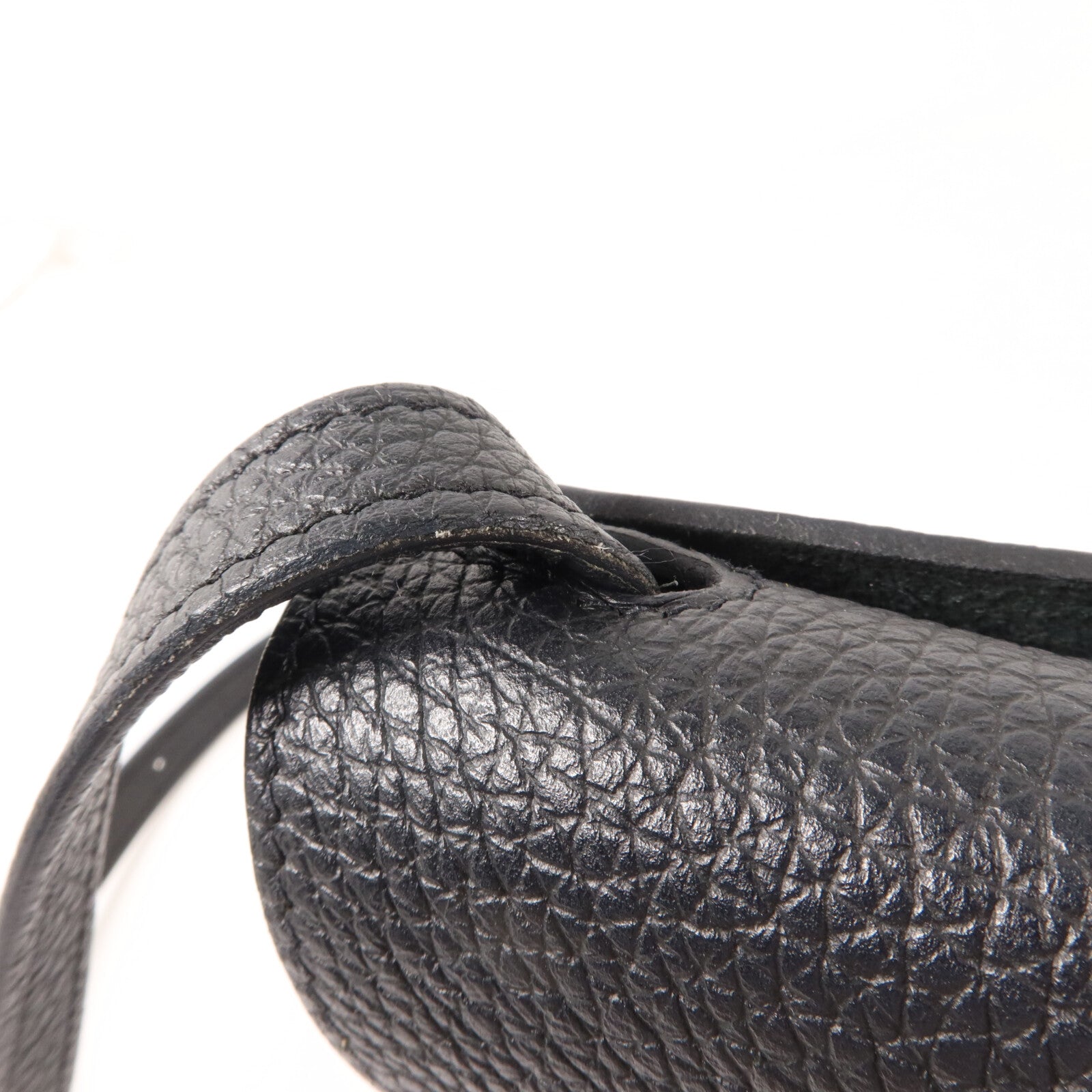 HERMES Clemence皮革Halzan 25手挽肩背兩用袋Noir