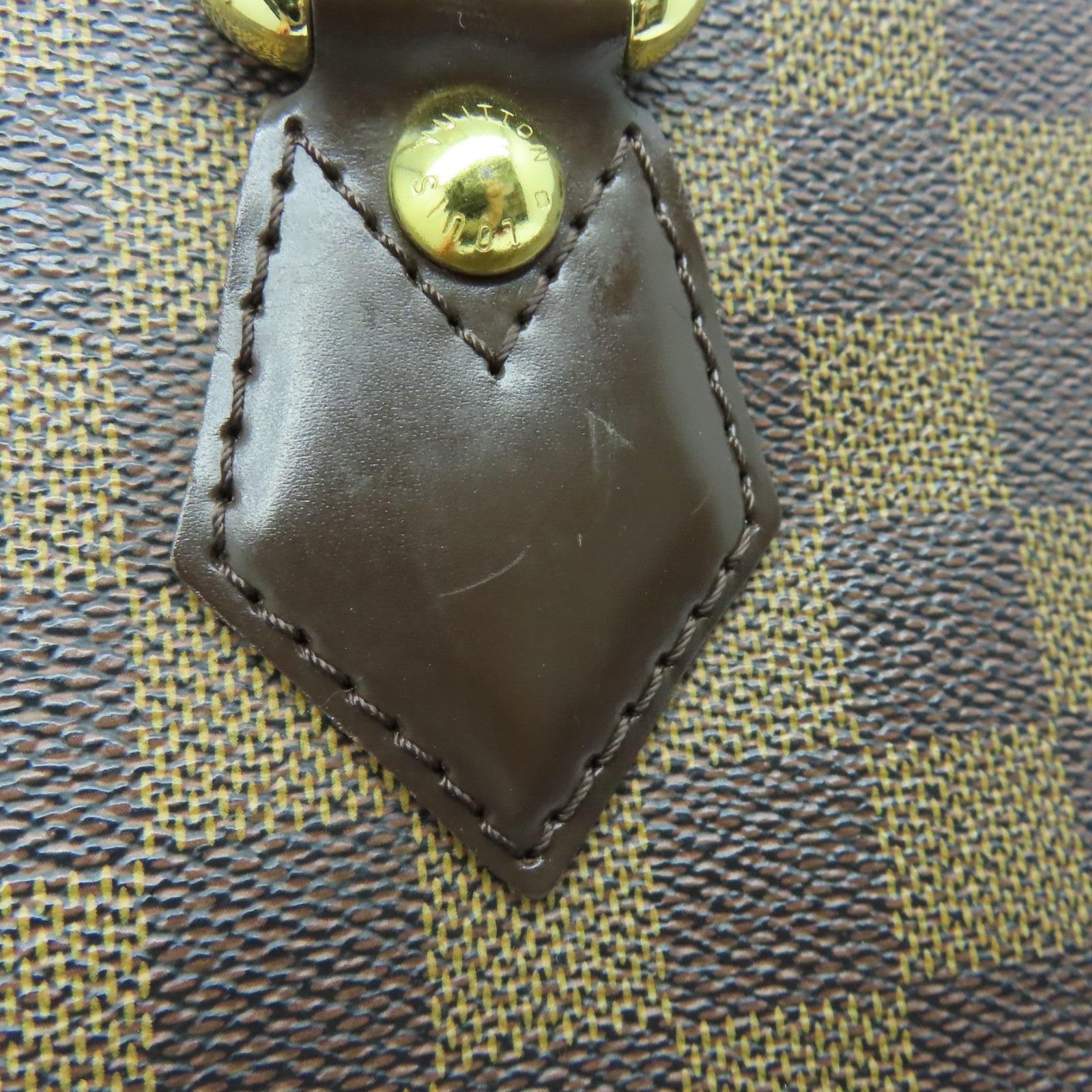 LOUIS VUITTON 【激減優惠】Damier Saleya PM金扣手挽袋啡色