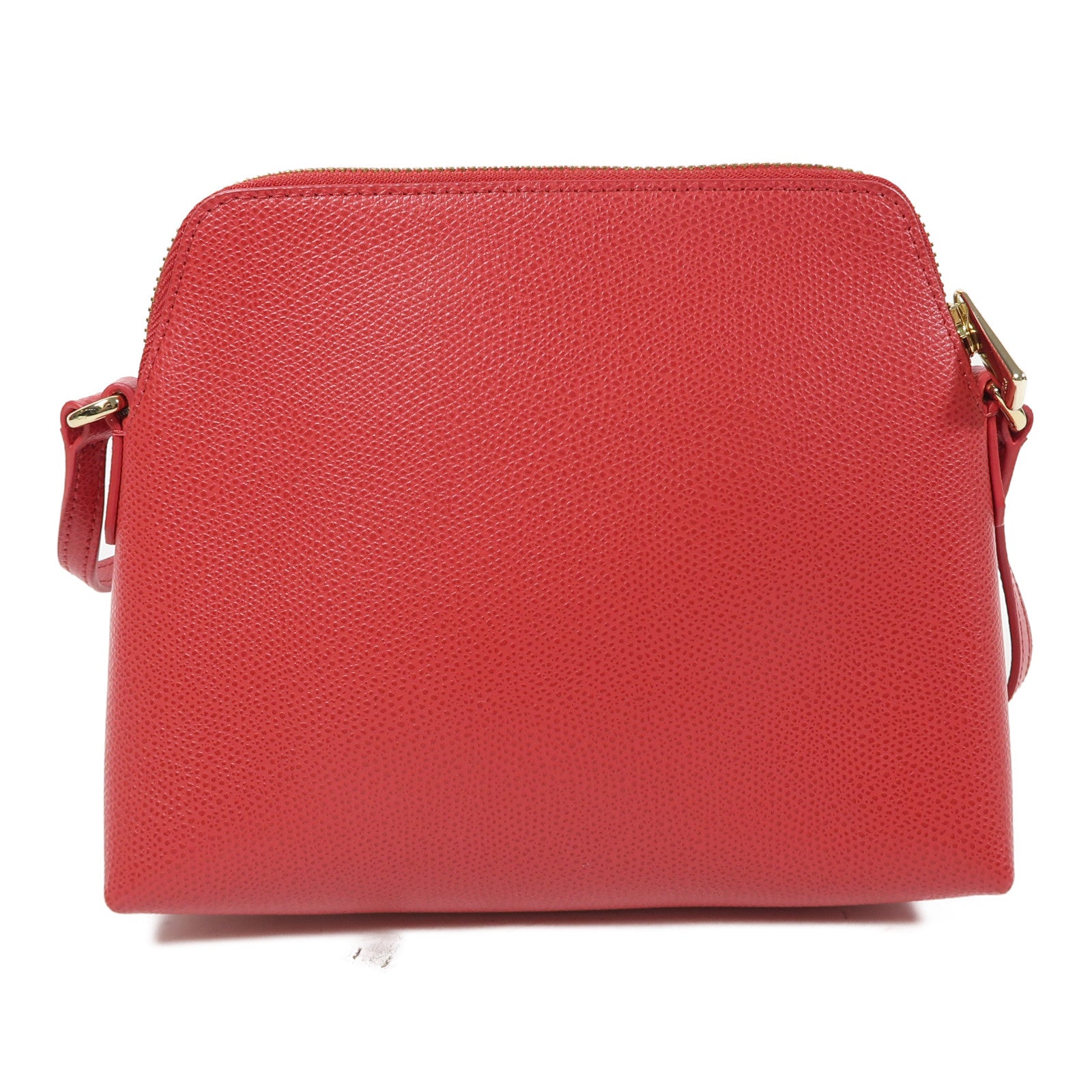 Furla 牛皮皮革Shoulder Bag金扣肩背袋紅色