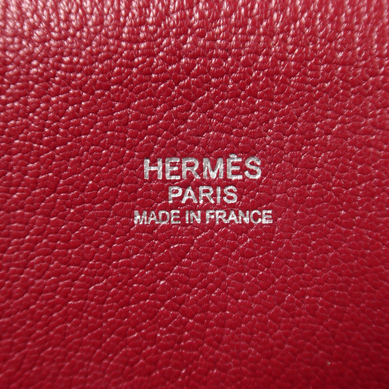 HERMES Clemence皮革Jypsiere 31肩背袋Rouge Grenade