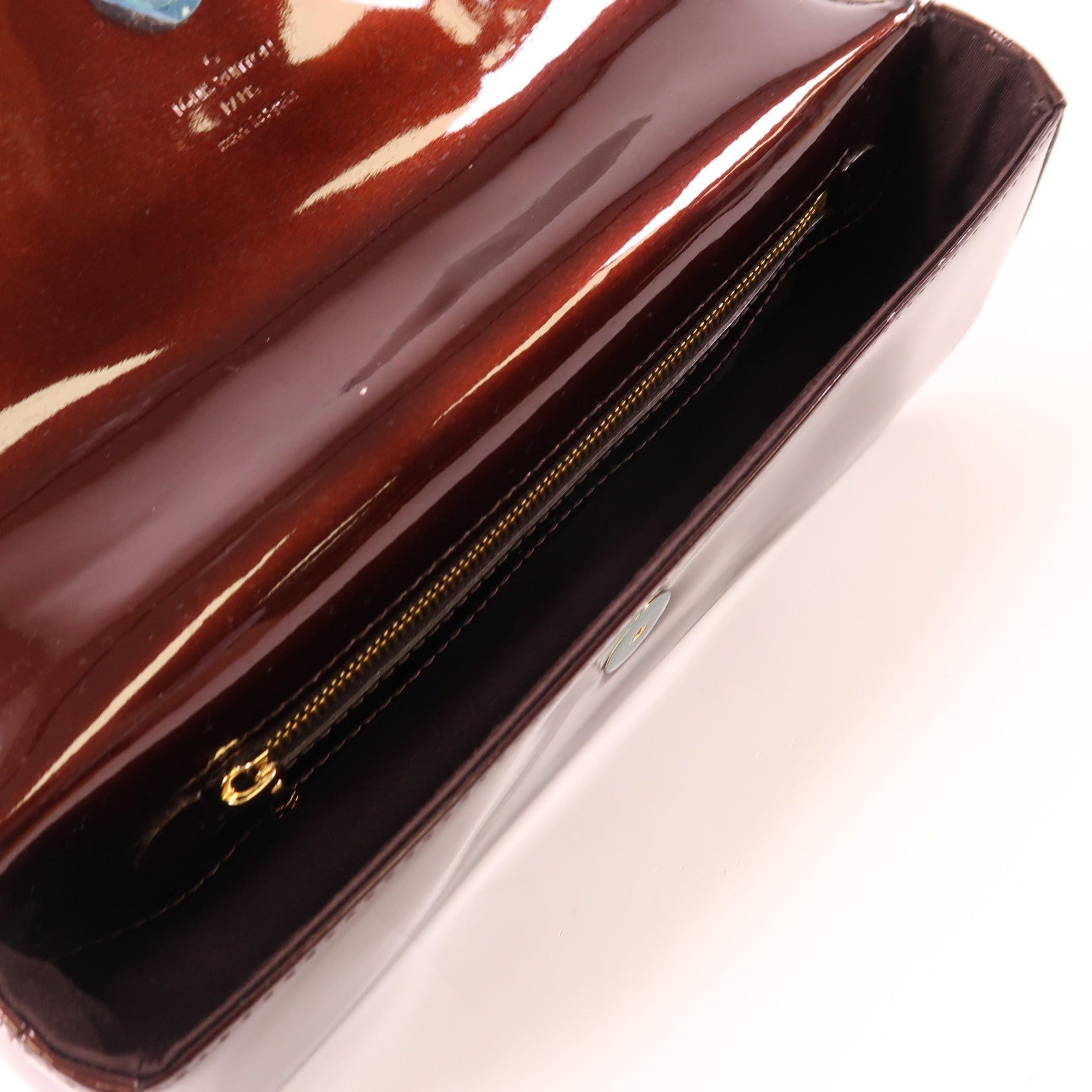 LOUIS VUITTON Vernis Pouchette Sobe金扣手拿包
