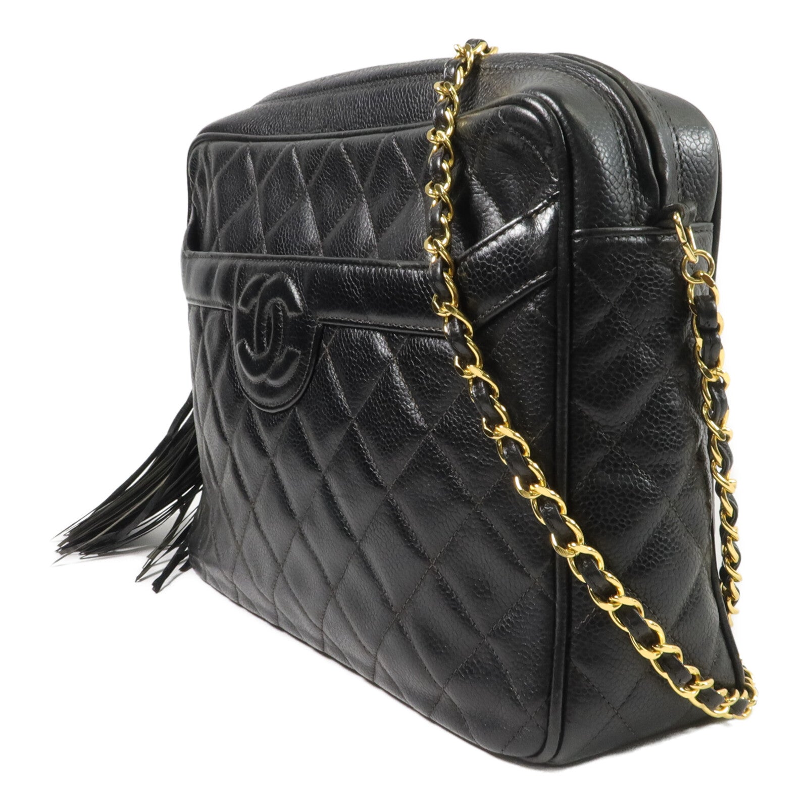 CHANEL 牛皮皮革Vintage Chain Shoulder Bag鏈帶肩背袋