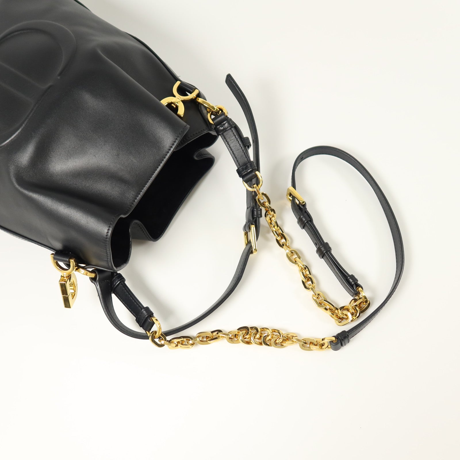 Dior 牛皮皮革Medium C'est Dior Bucket Bag金扣手挽肩背兩用袋
