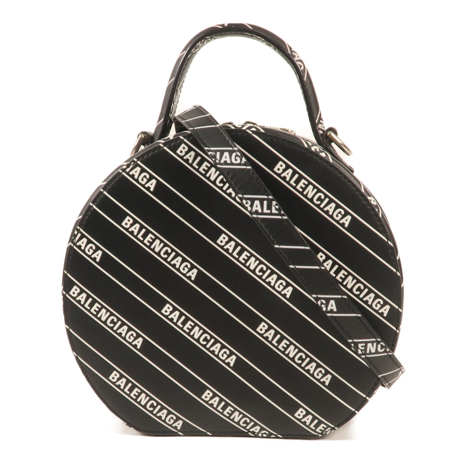 BALENCIAGA 牛皮皮革Shoulder Bag銀扣手挽肩背兩用袋