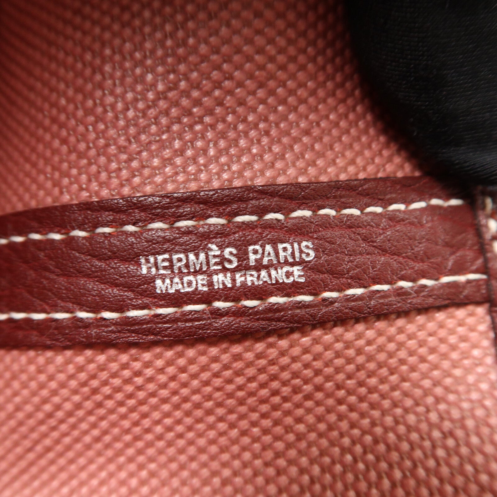 HERMES Negonda皮革/Toile帆布GardenParty 39手挽袋Rose Sakura/Rough H