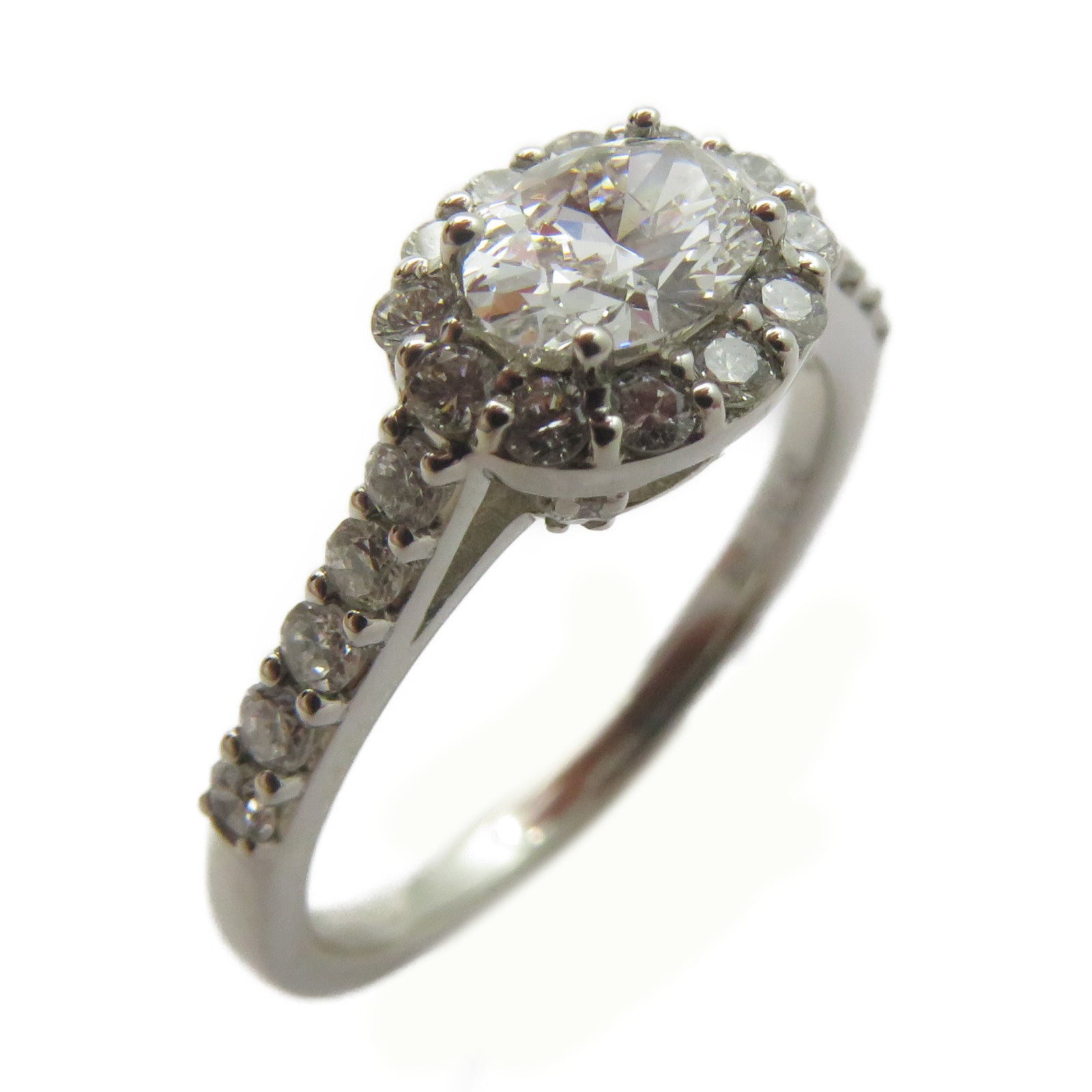 JEWELRY 18K白金Diamond Ring 0.5ct/0.411ct鑽石戒指US#6.75
