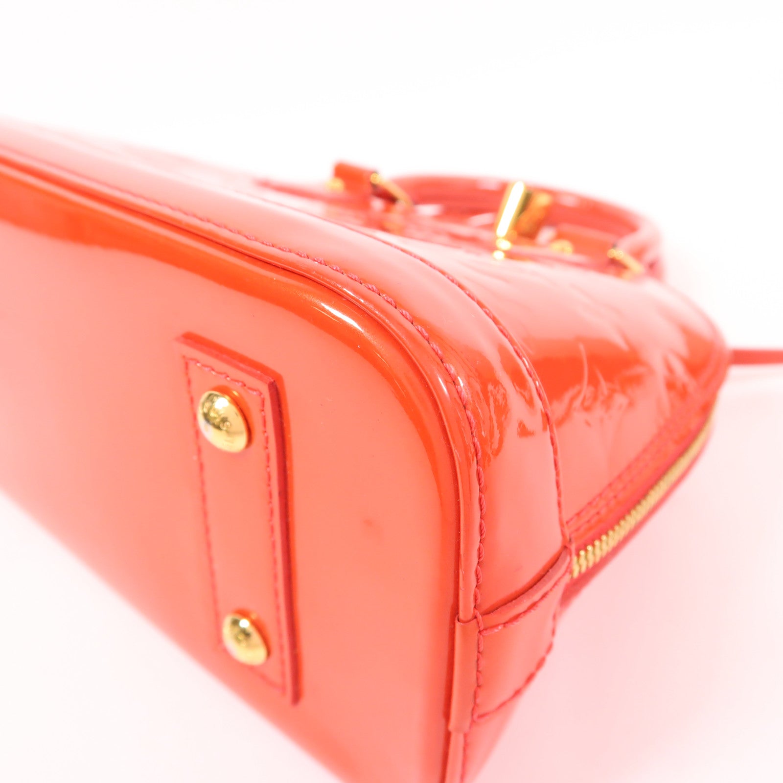 LOUIS VUITTON Monogram Vernis Alma BB金扣手挽肩背兩用袋