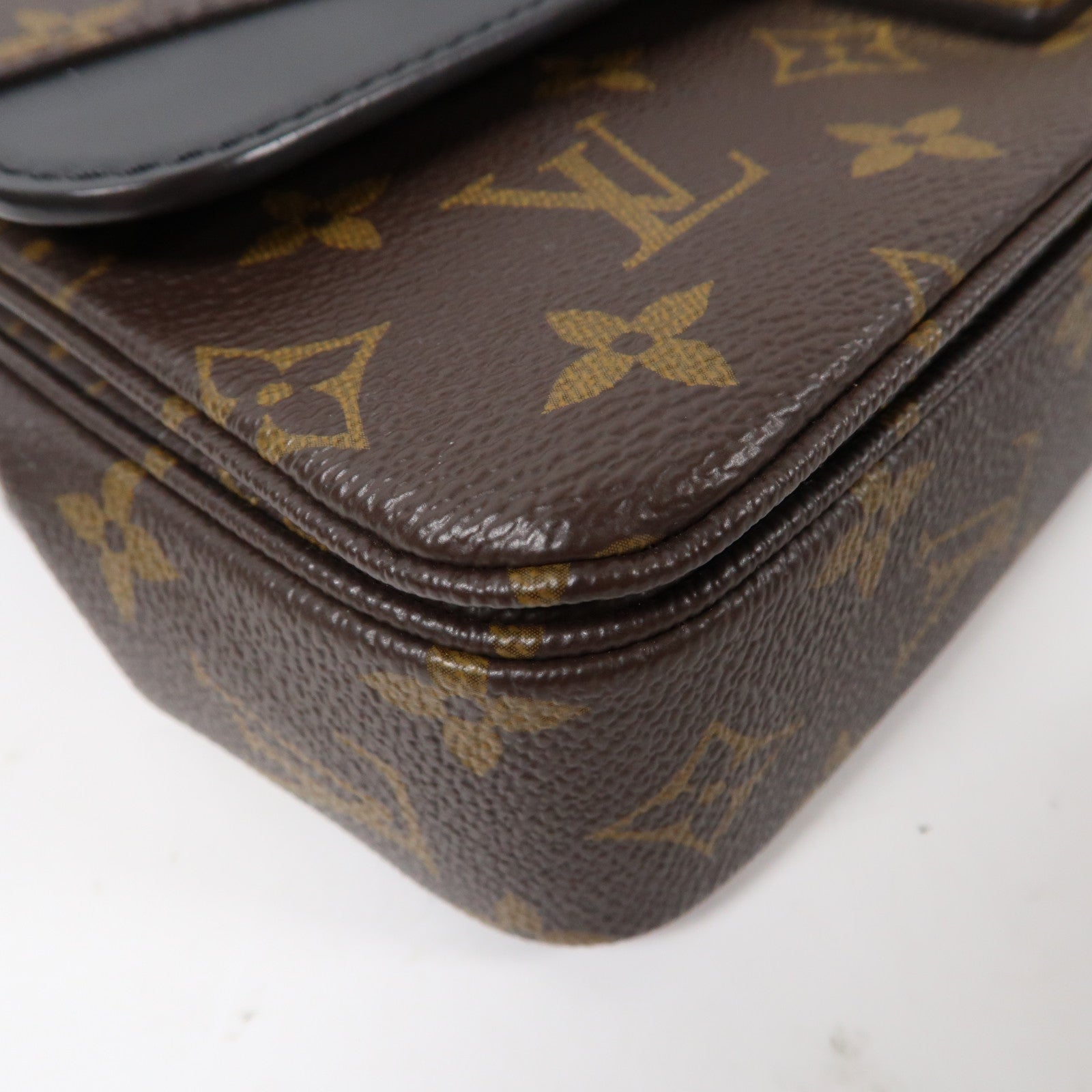 LOUIS VUITTON 【激減優惠】Monogram Marceau金扣肩背袋啡色