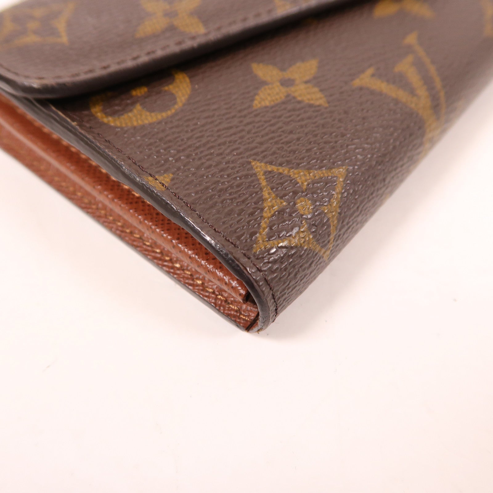 LOUIS VUITTON LV GHW Sarah Long Wallet M62234 Monogram Brown