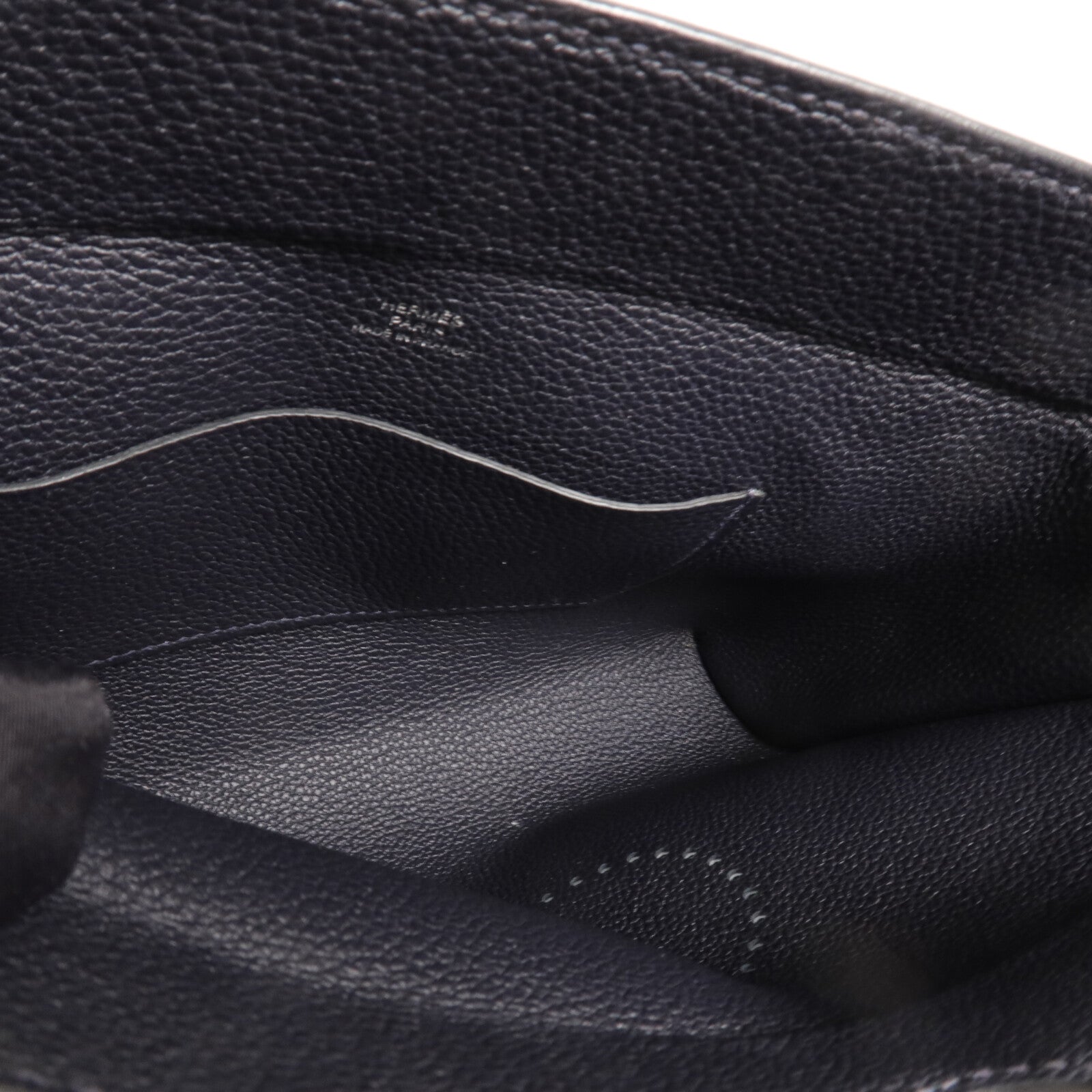 HERMES Togo皮革Videpoches肩背袋Noir