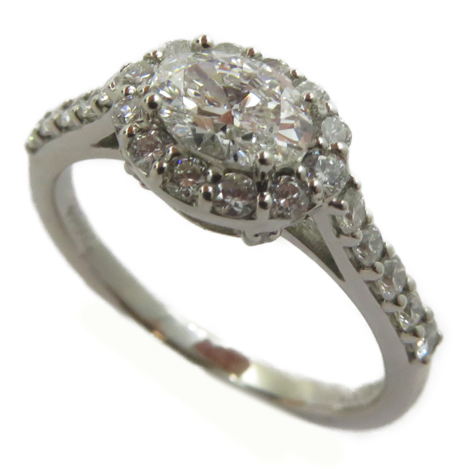 JEWELRY 18K白金Diamond Ring 0.5ct/0.411ct鑽石戒指US#6.75