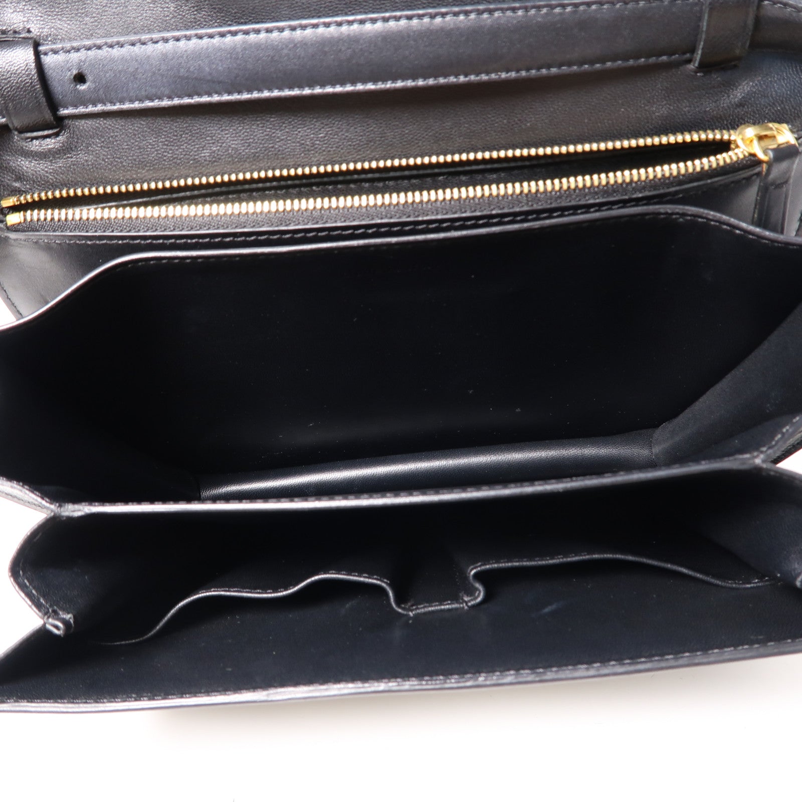 CELINE 牛皮皮革Classic Box金扣肩背袋黑色