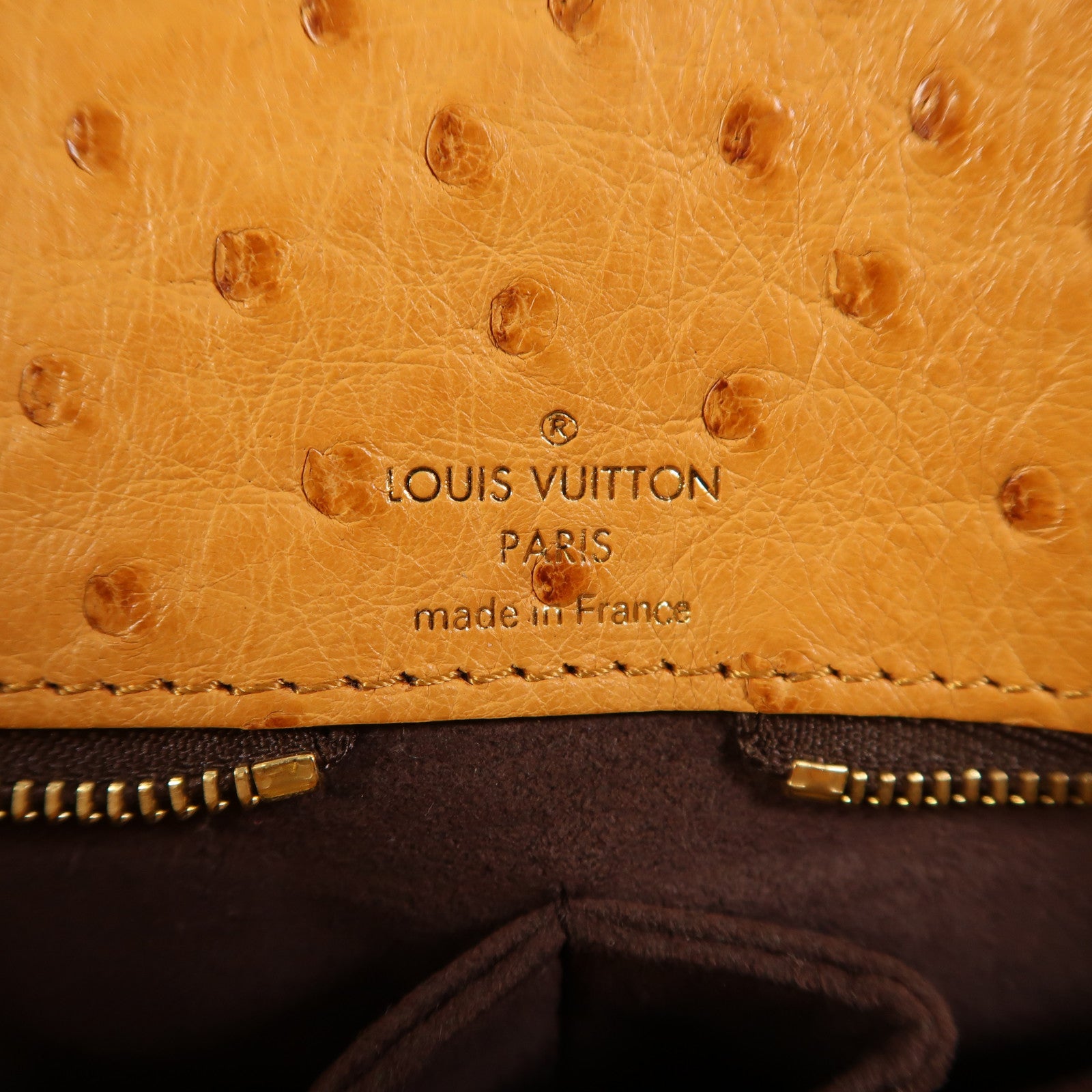 LOUIS VUITTON 蛇皮皮革/鴕鳥皮革/Monogram Etoile Exotique金扣手挽肩背兩用袋