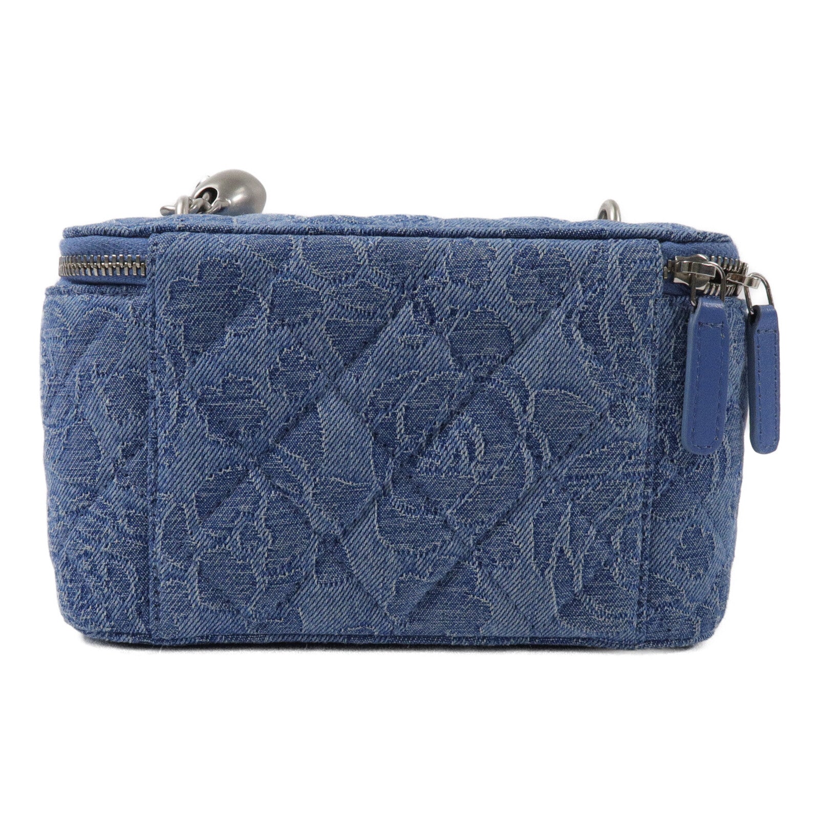 CHANEL 牛仔布Sweetheart Crush Vanity Case鏈帶肩背袋