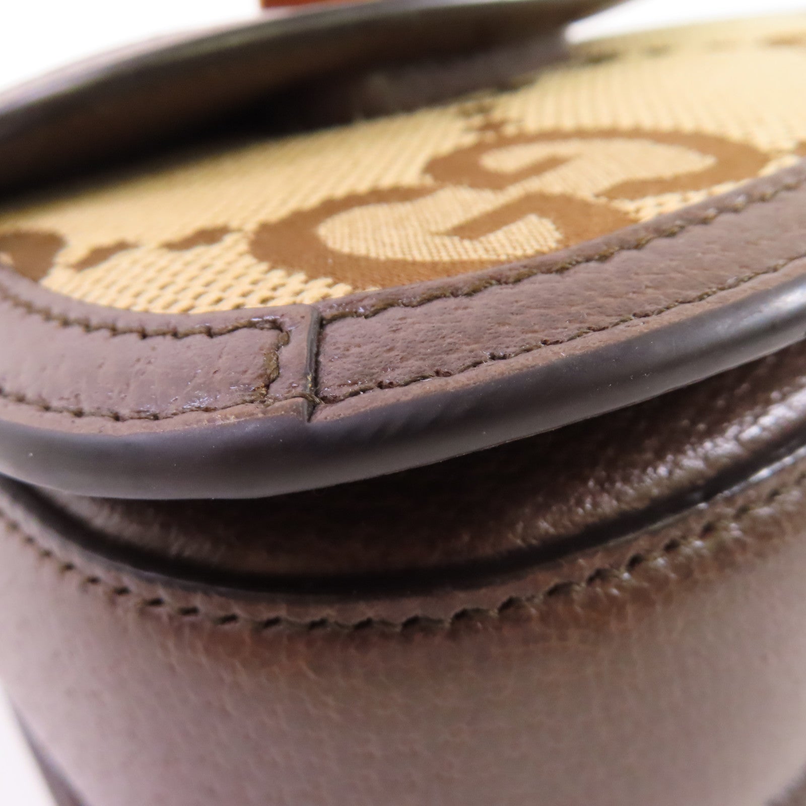 GUCCI GG帆布Bamboo 1947 2Way Shoulder Bag手挽肩背兩用袋啡色