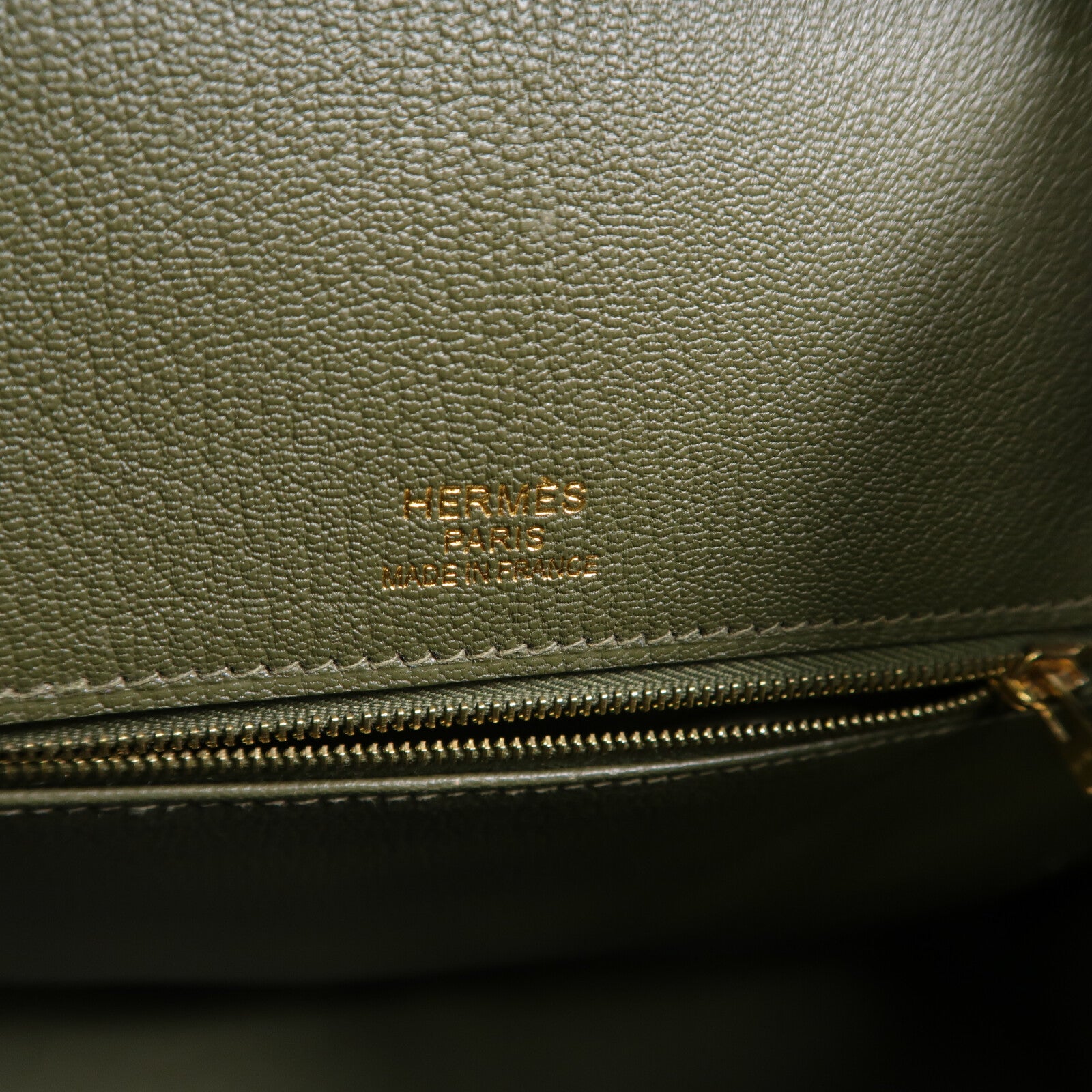 HERMES Tadelakt皮革Birkin 35 Ghillies手挽袋Vert Veronese