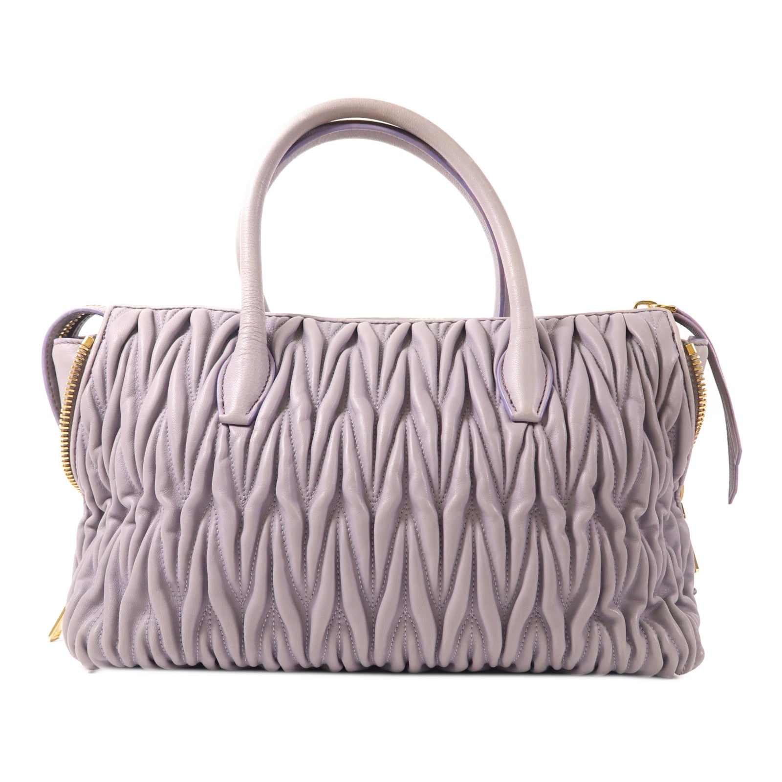 Miu Miu 羊皮皮革2 Way Shoulder Bag金扣手挽肩背兩用袋