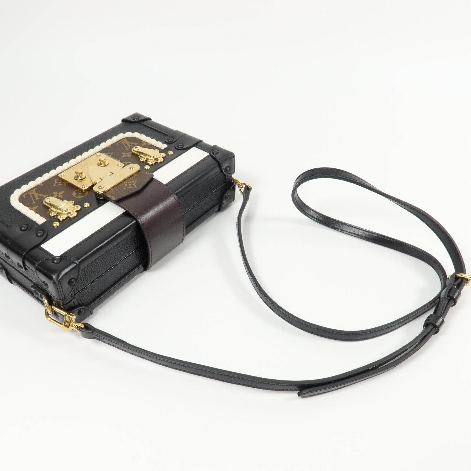 LOUIS VUITTON 牛皮皮革Petite Malle肩背袋