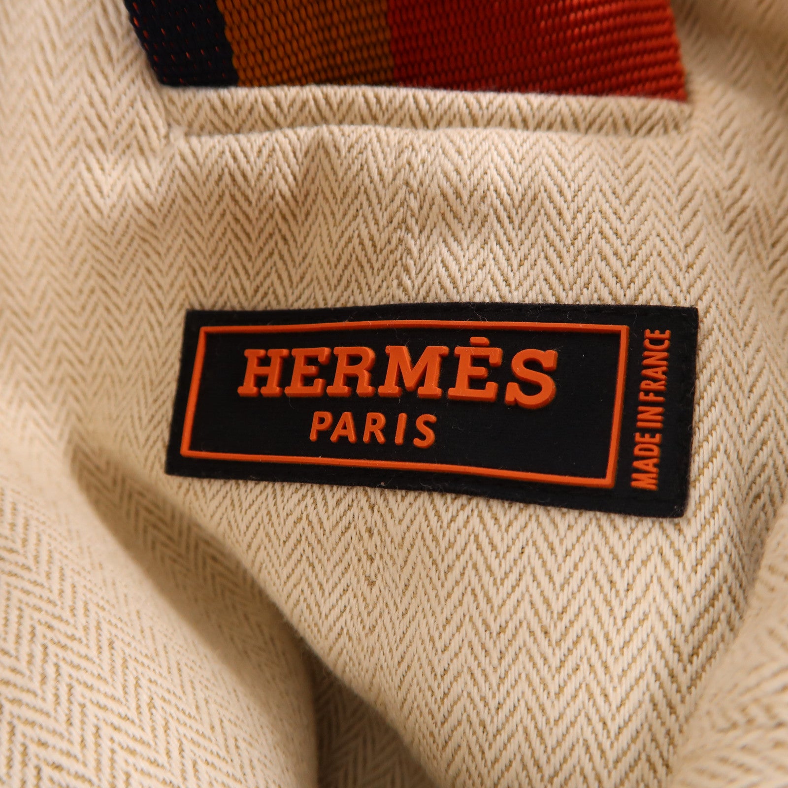 HERMES 帆布Backpack銀扣背包