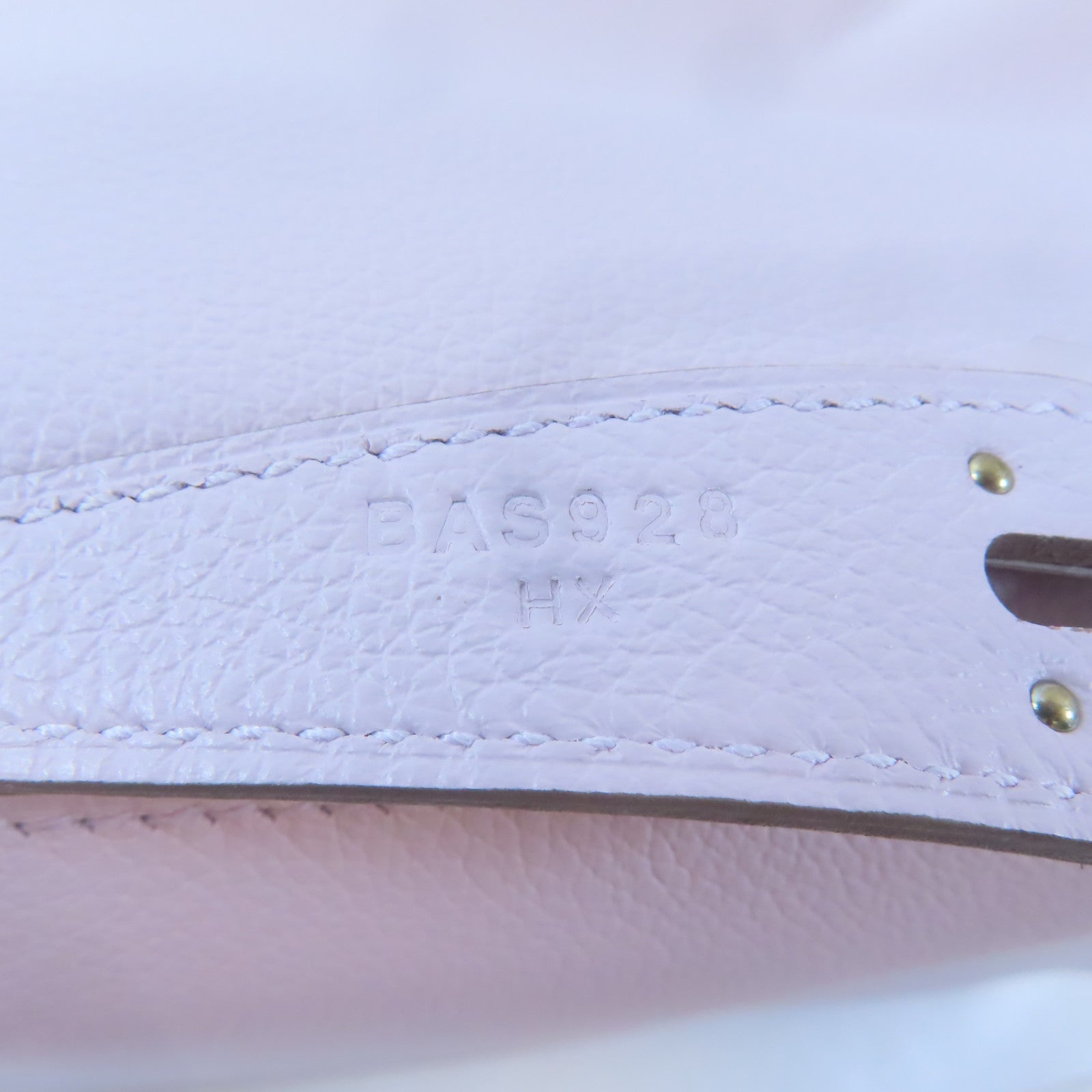 HERMES Evercolor皮革Lindy 26銀扣手挽肩背兩用袋Mauve Pale/淺紫色/New White/白色