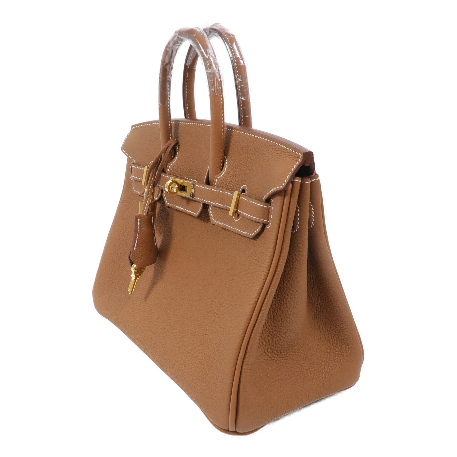 HERMES Togo皮革Birkin 25手挽袋Gold