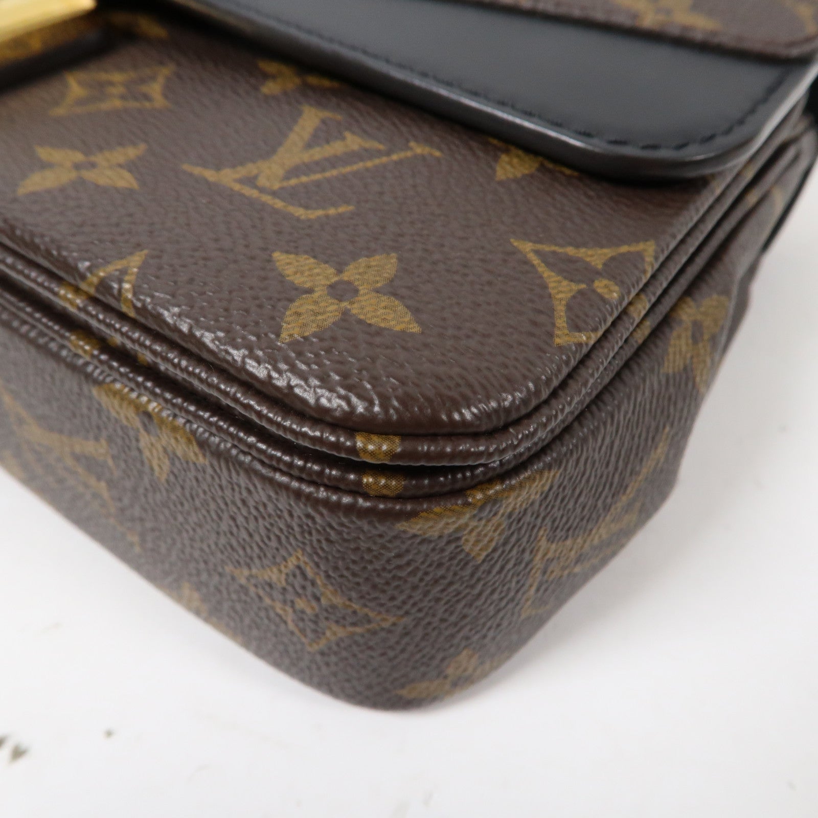 LOUIS VUITTON 【激減優惠】Monogram Marceau金扣肩背袋啡色