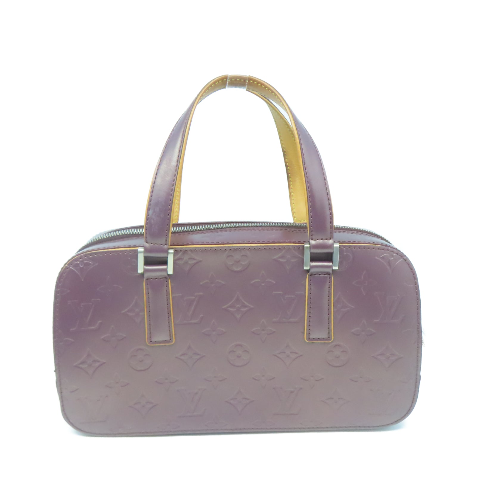 LOUIS VUITTON 【激減優惠】Monogram Mat皮革Shelton銀扣手挽袋紅色