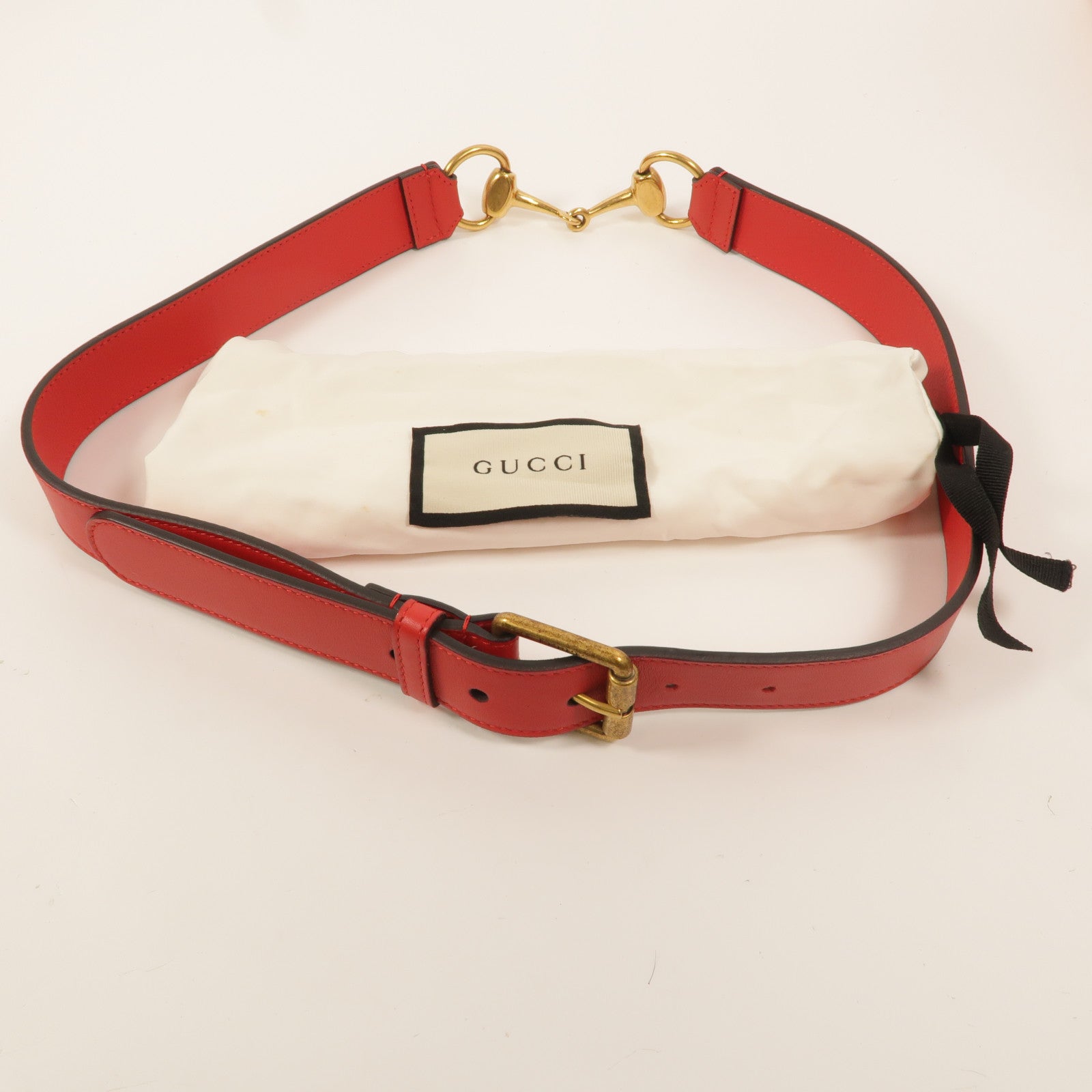 GUCCI 牛皮皮革Belt 85cm皮帶