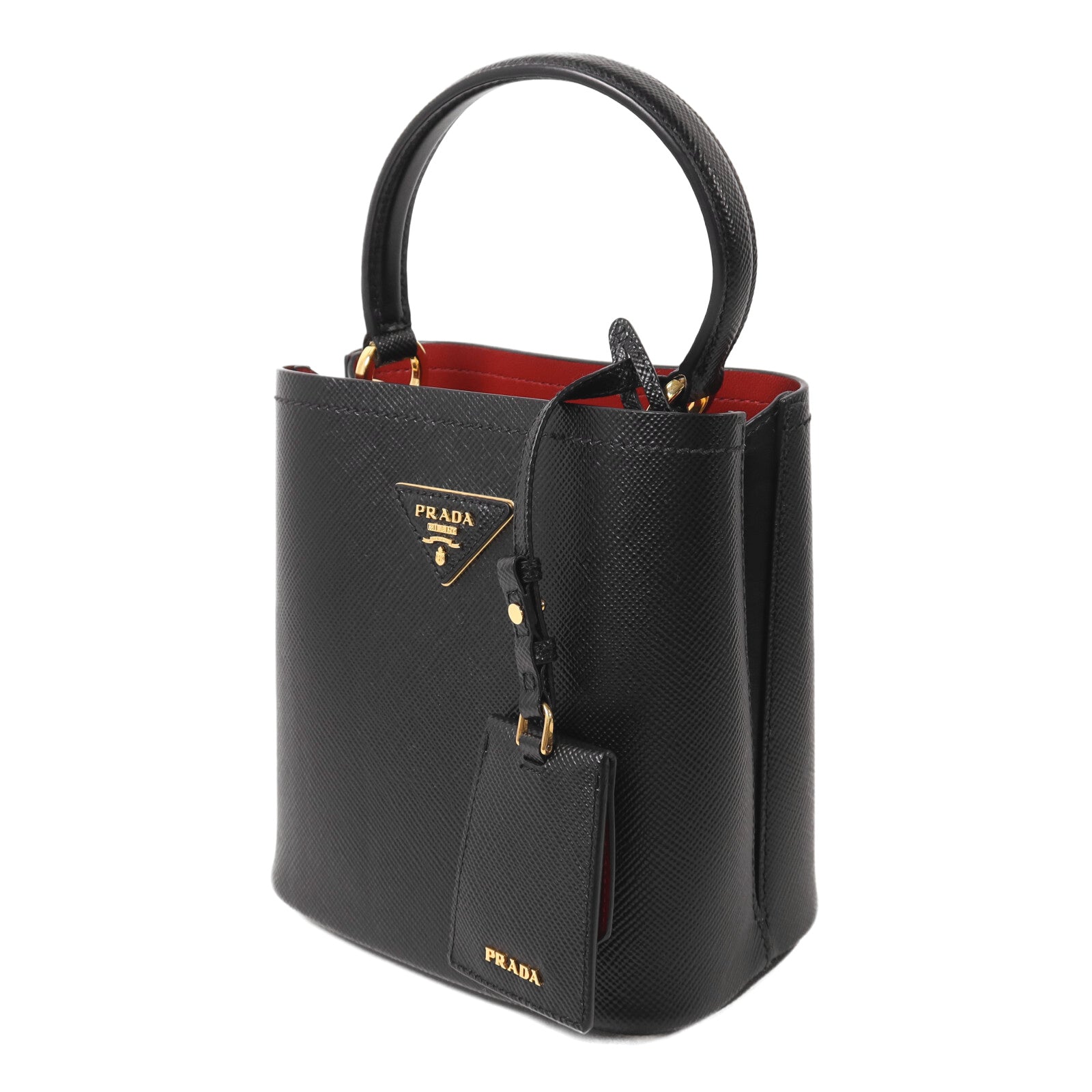 PRADA 牛皮皮革Secchiello In Pelle手挽肩背兩用袋