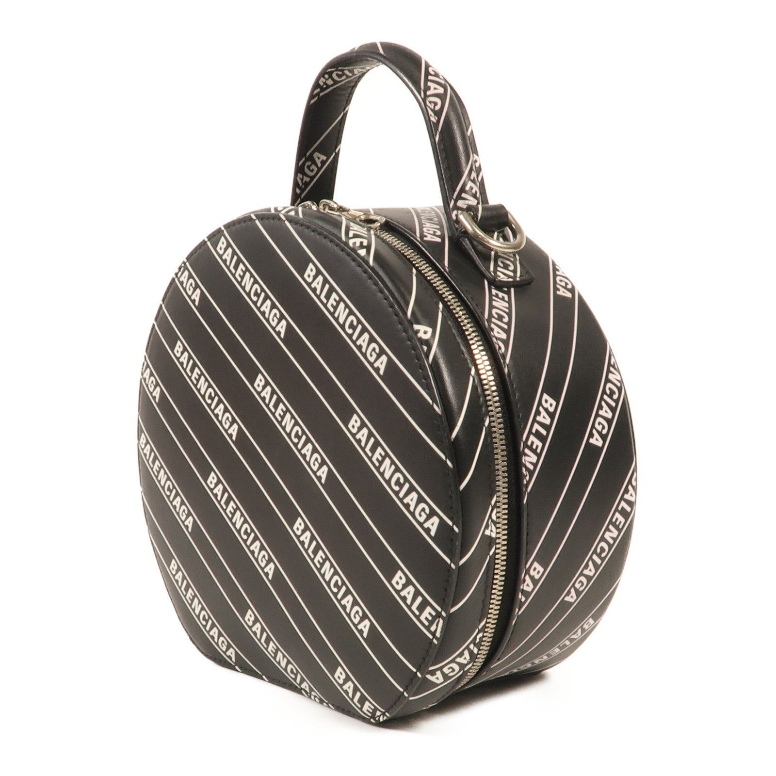 BALENCIAGA 牛皮皮革Shoulder Bag銀扣手挽肩背兩用袋