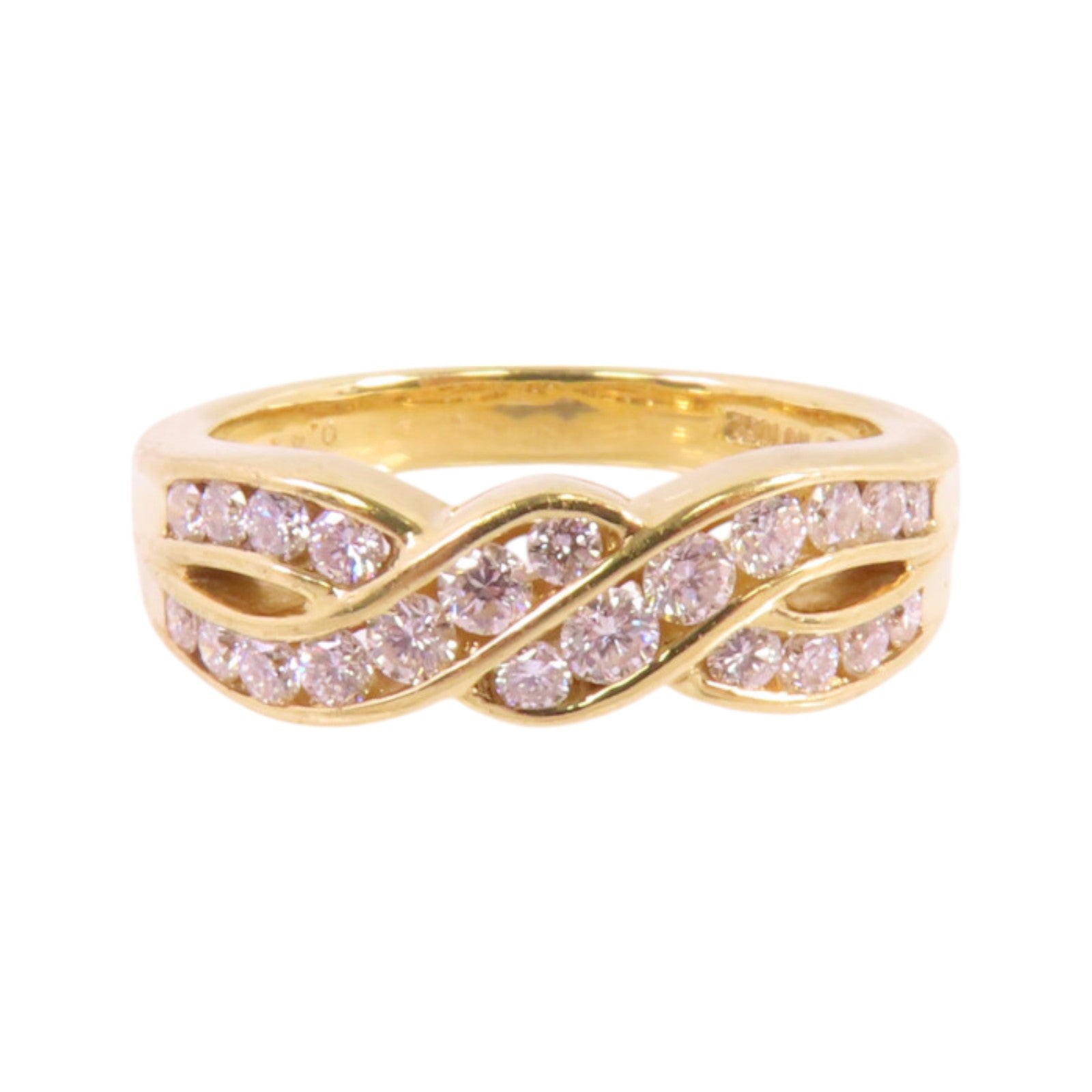 JEWELRY 18K黃金/鑽石Diamond Ring戒指US#6.25