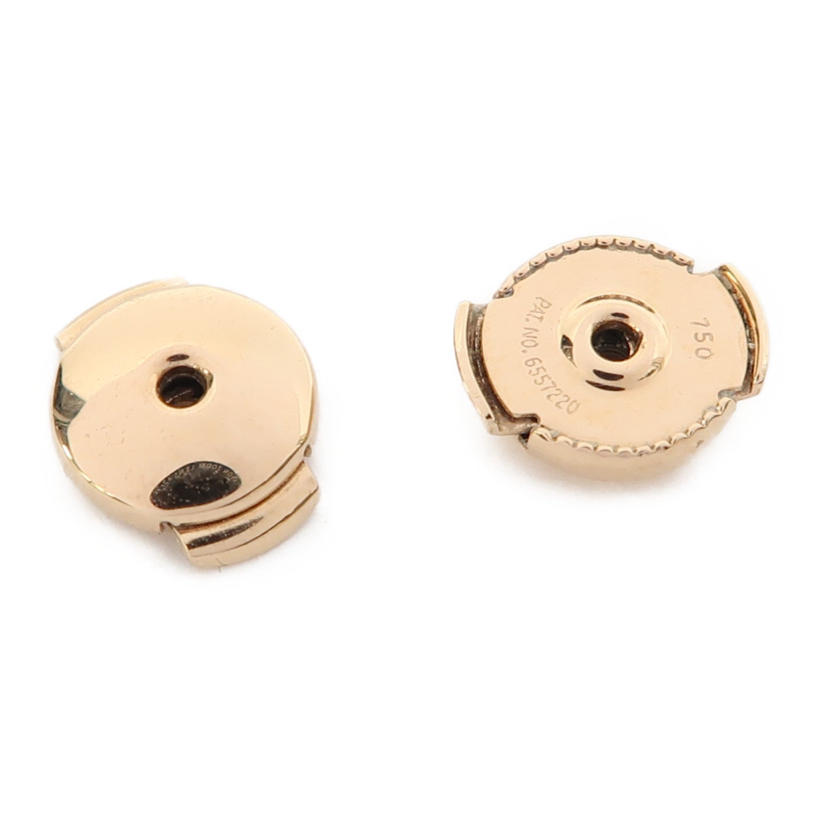 HERMES 18K玫瑰金Ex-Libris Earrings耳環
