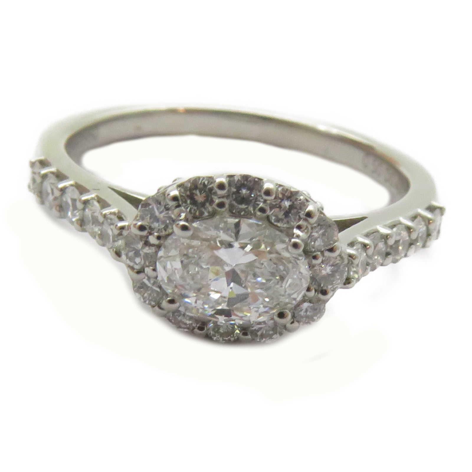 JEWELRY 18K白金Diamond Ring 0.5ct/0.411ct鑽石戒指US#6.75