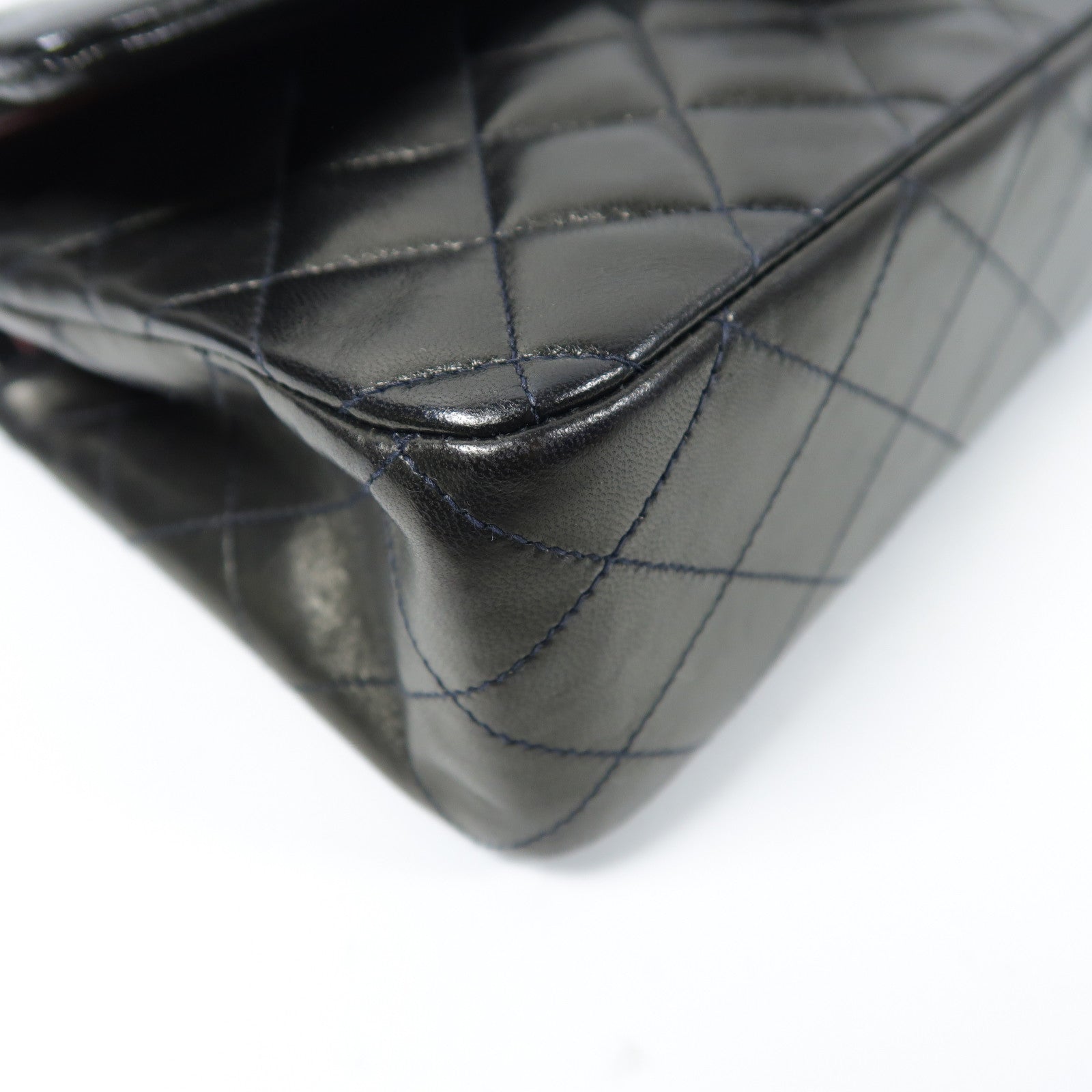 CHANEL 【激減優惠】菱格羊皮皮革Classic 25金扣鏈帶肩背袋黑色