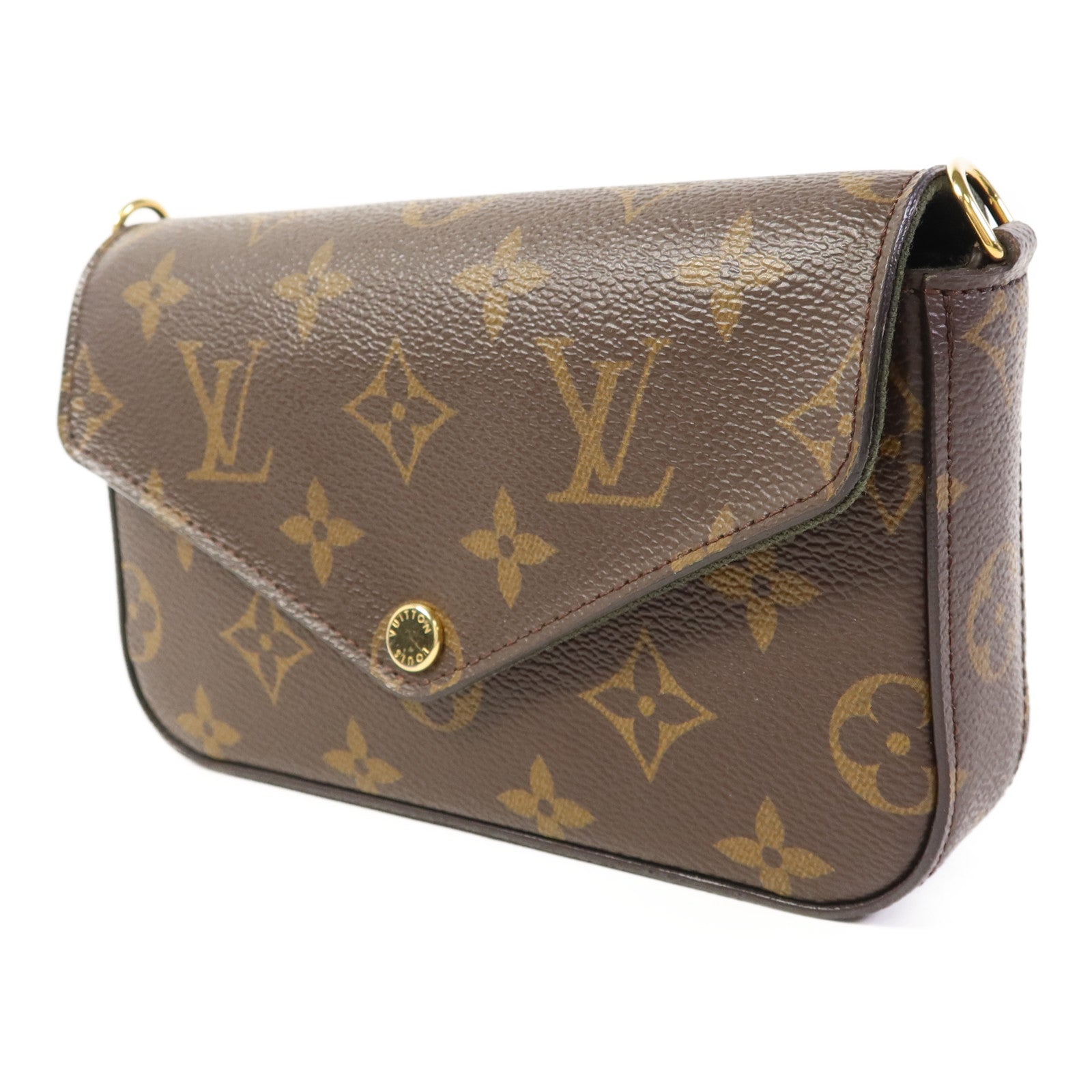 LOUIS VUITTON Monogram Felicie Strap & Go金扣肩背袋