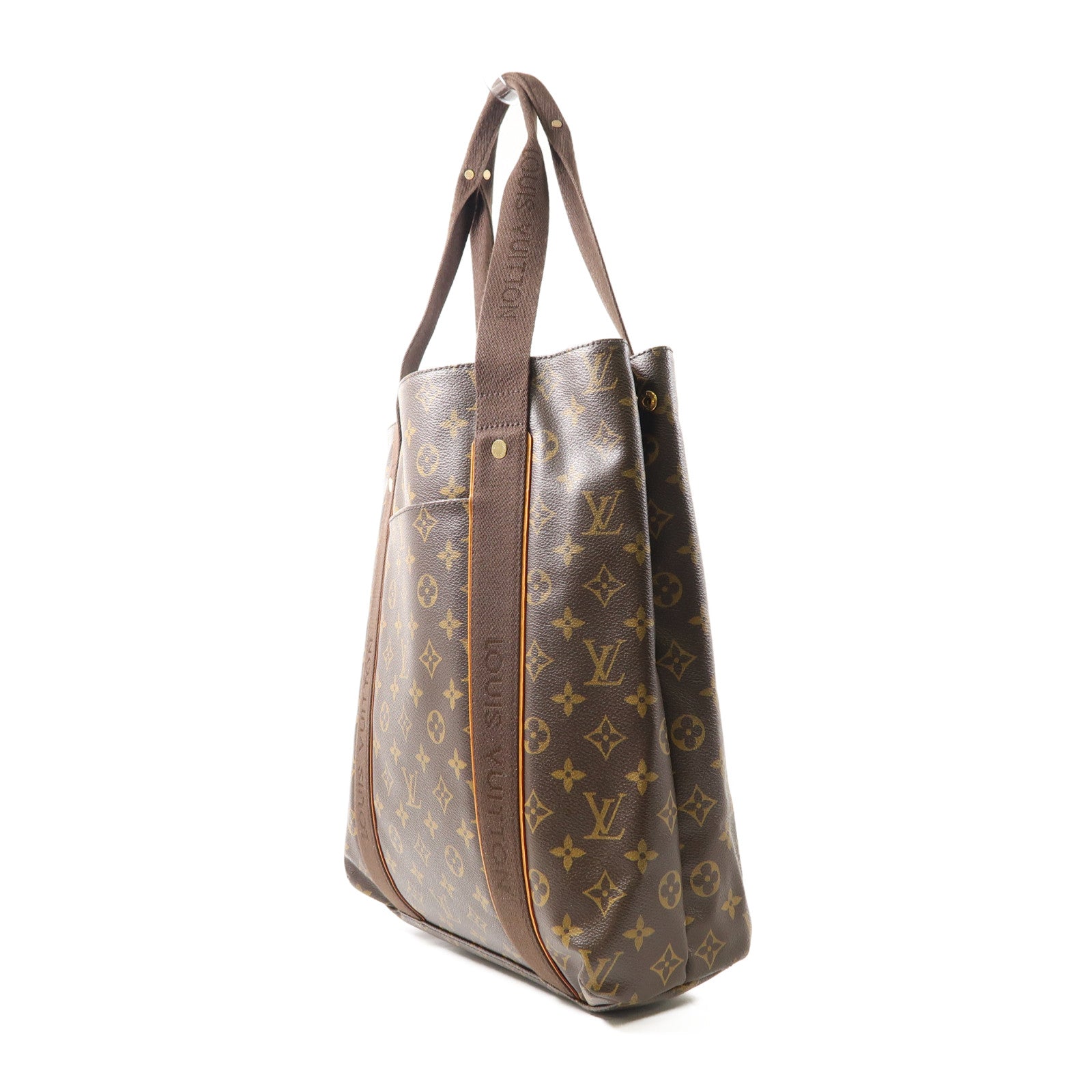LOUIS VUITTON Monogram Cabas Beaubourg金扣肩背袋啡色