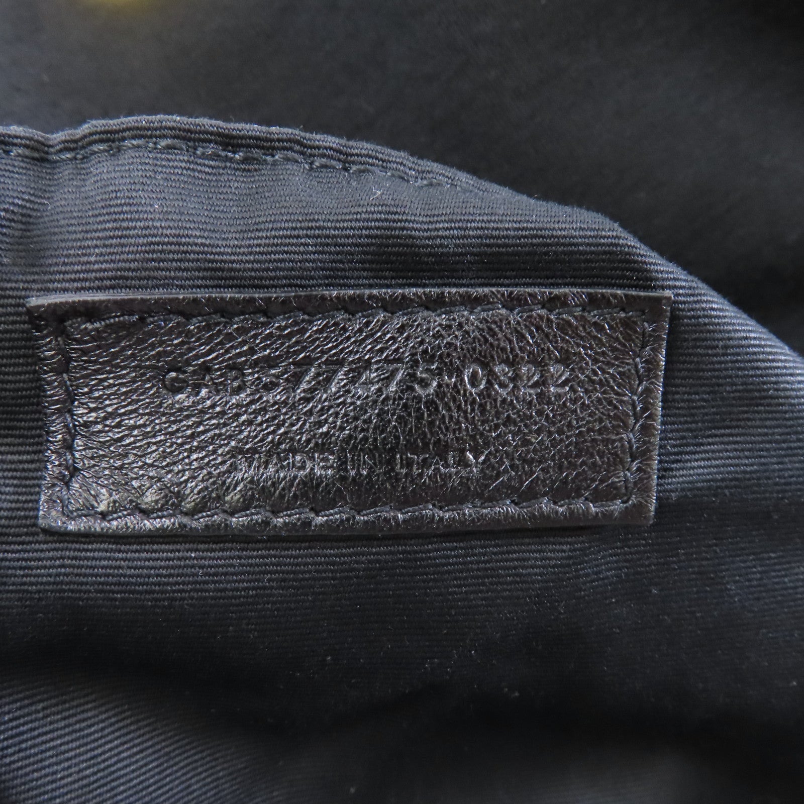 SAINT LAURENT 帆布Chain Shoulder Bag金扣鏈帶肩背袋黑色